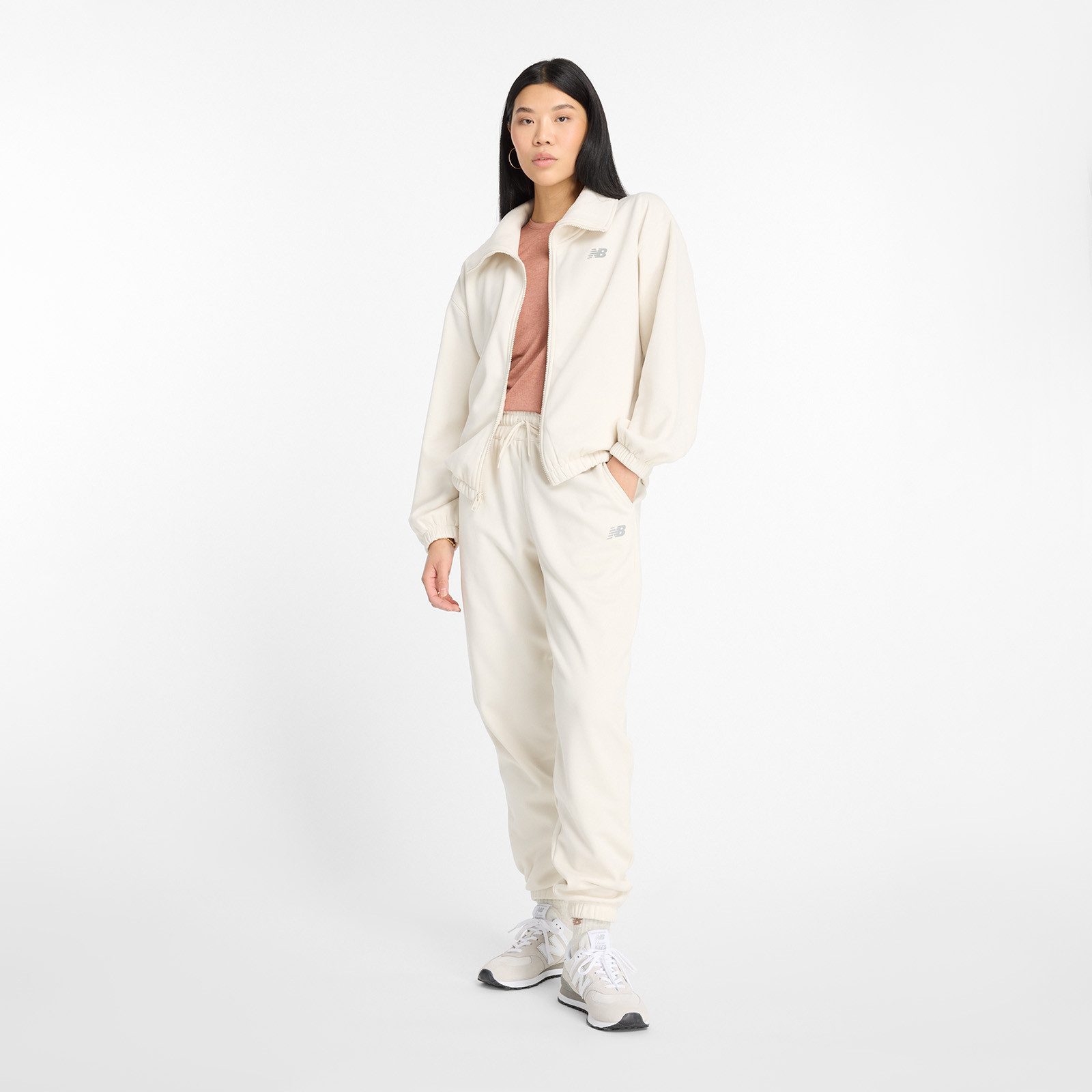 New Balance Joggingbroek Performance Fleece Jogger PEARL GREY