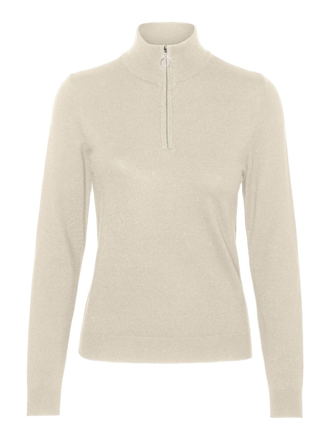 Vero Moda Trui met staande kraag VMHAPPINESS LS HIGHNECK ZIP PULL GA BOO