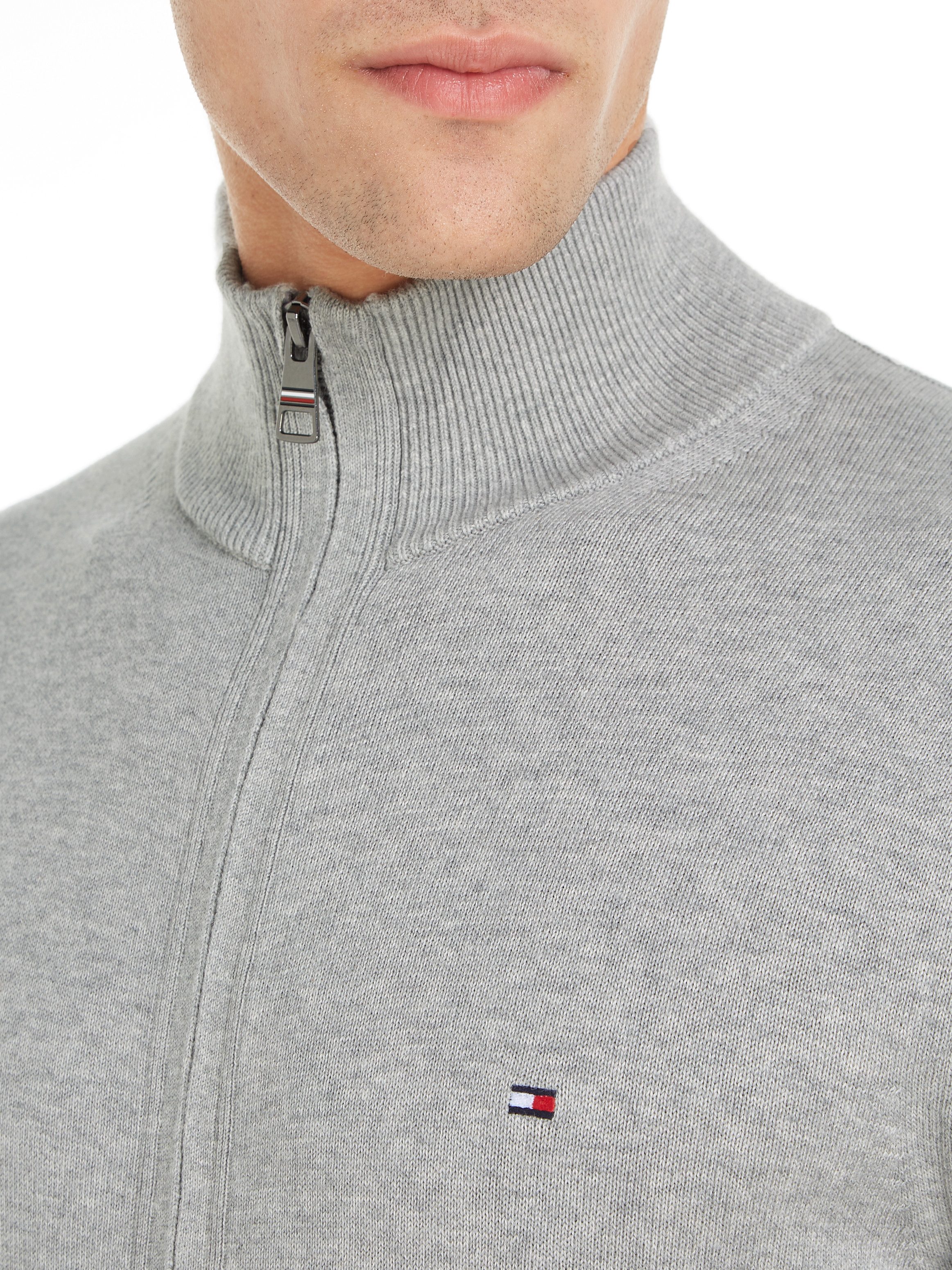 Tommy Hilfiger Cardigan PIMA ORG CTN CASHMERE ZIP THRU