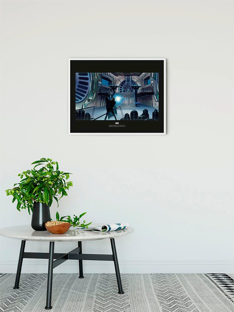 Komar Wanddecoratie Star Wars Classic RMQ Vader luik Throneroom Wanddecoratie voor de kinderkamer - zonder lijst (1 stuk)