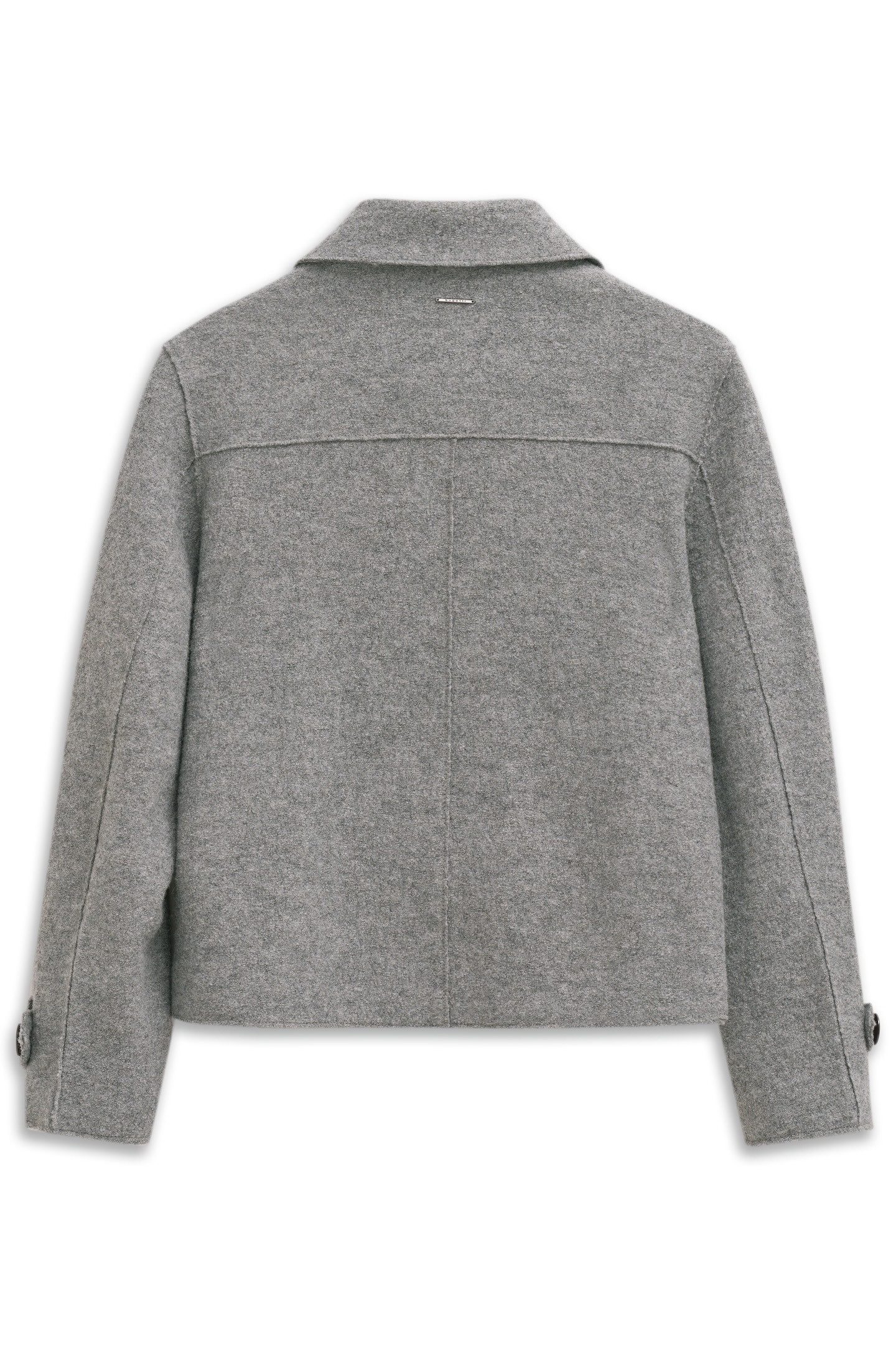 Bugatti Wollen jack Flexcity Stretch in losse fit met openkantig gekookte wol