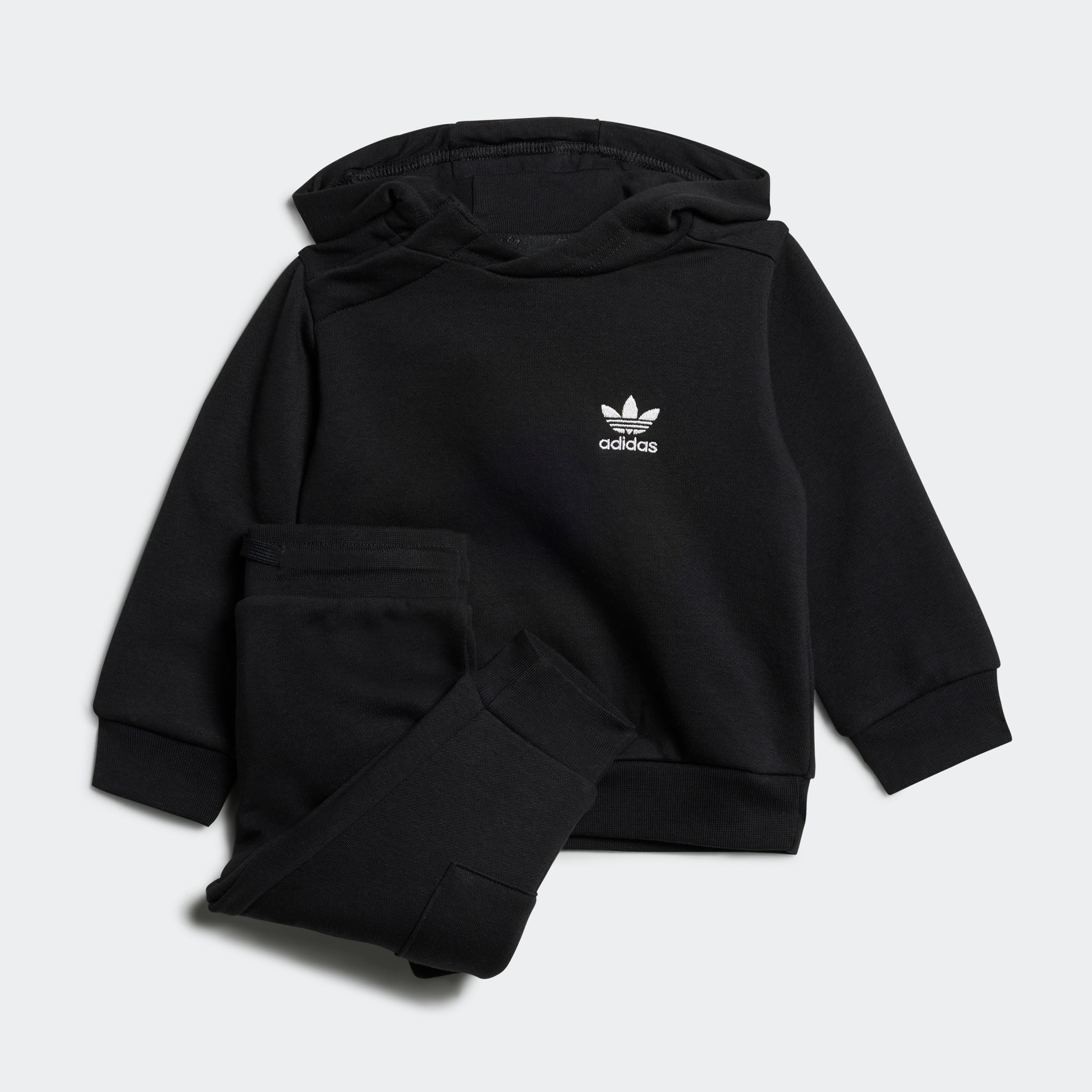 adidas Originals Trainingspak HOODIE SET (2-delig) kinderen trainingspakken maat 98 zwart