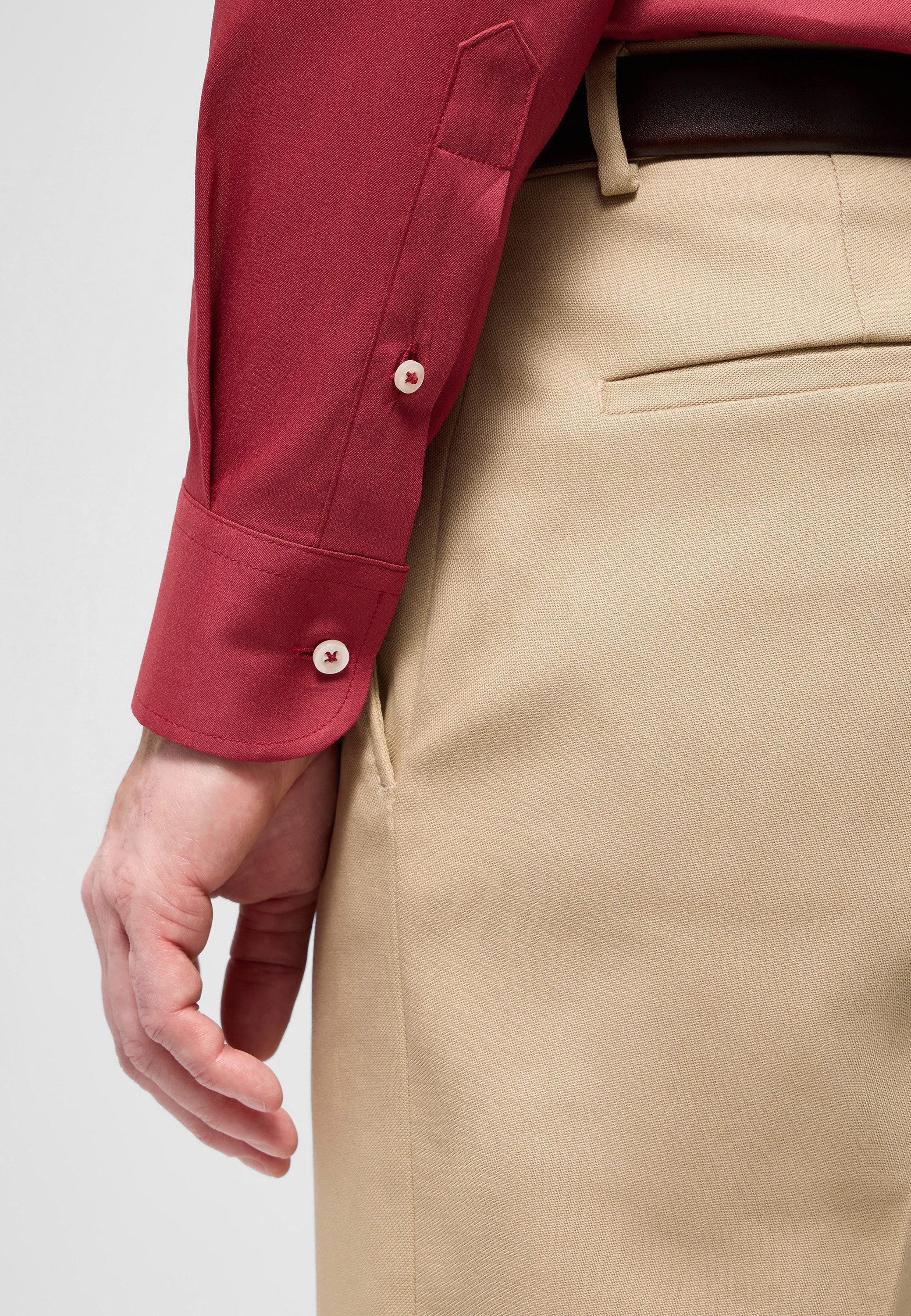 Eterna Overhemd met lange mouwen Slim fit EASY IRON (gemakkelijk te strijken)