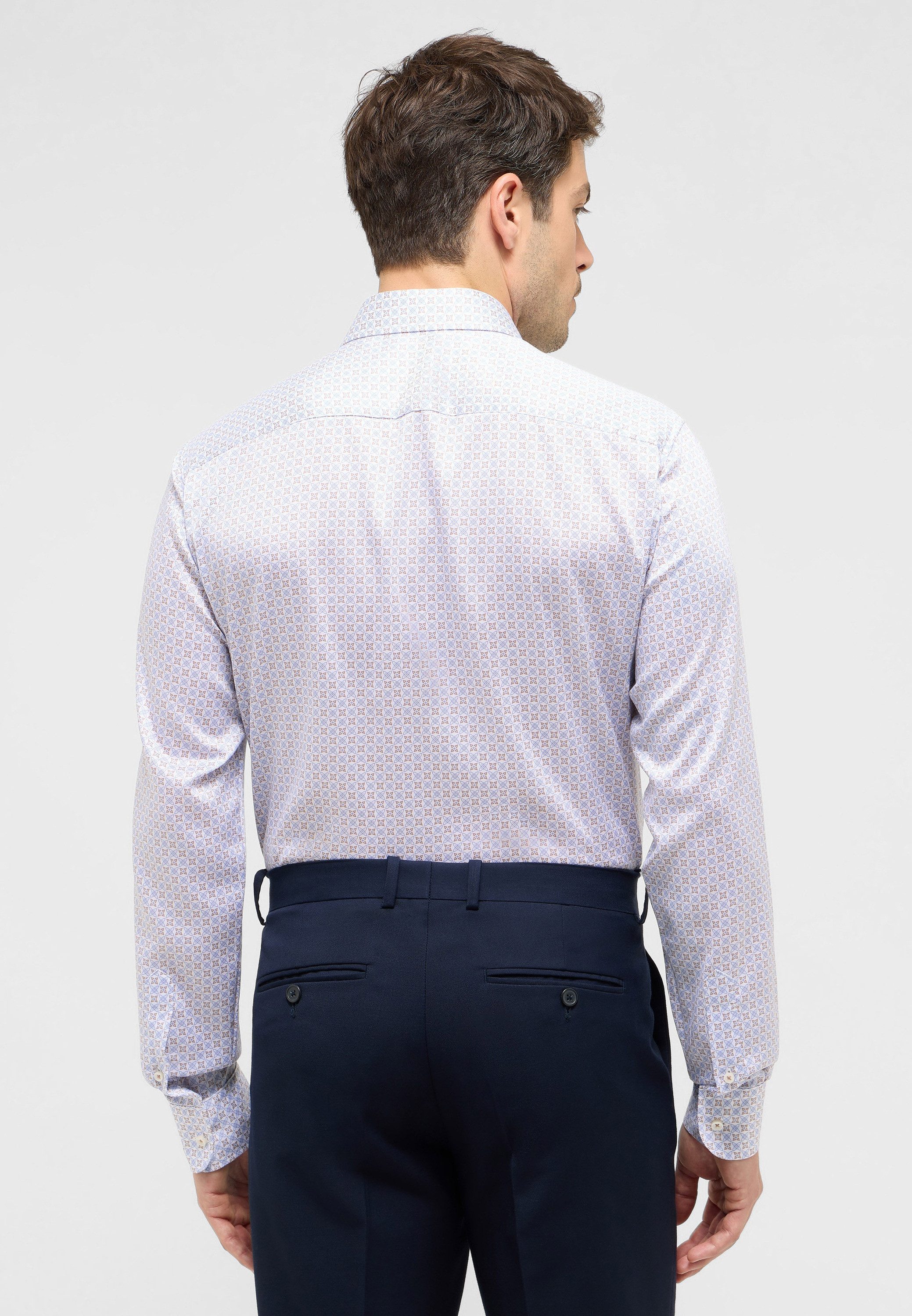 Eterna Overhemd met lange mouwen Slim fit EASY IRON (gemakkelijk te strijken)