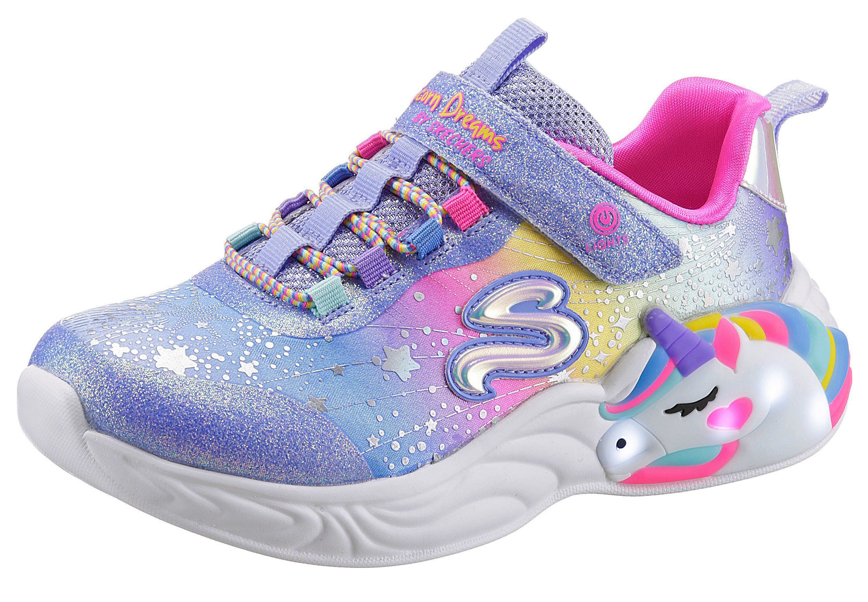 Skechers Sneakers UNICORN DREAMS- , gepolsterde binnenzool, vrijetijdsschoen, maat sjabloon te downloaden meisjes sneakers maat 31 EU blauw