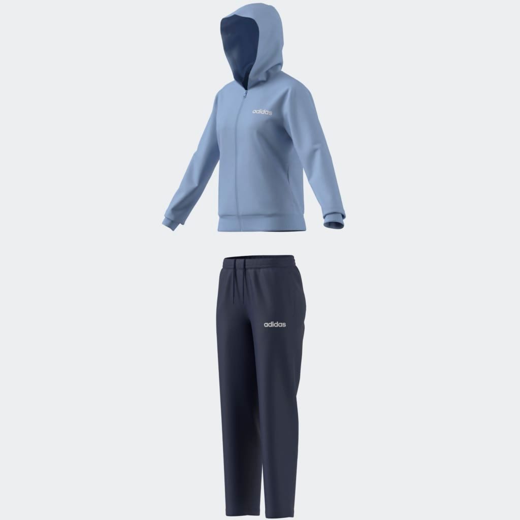 adidas Sportswear Trainingspak W LINEAR TS Trainingsjack met capuchon, trainingspak (2-delig)