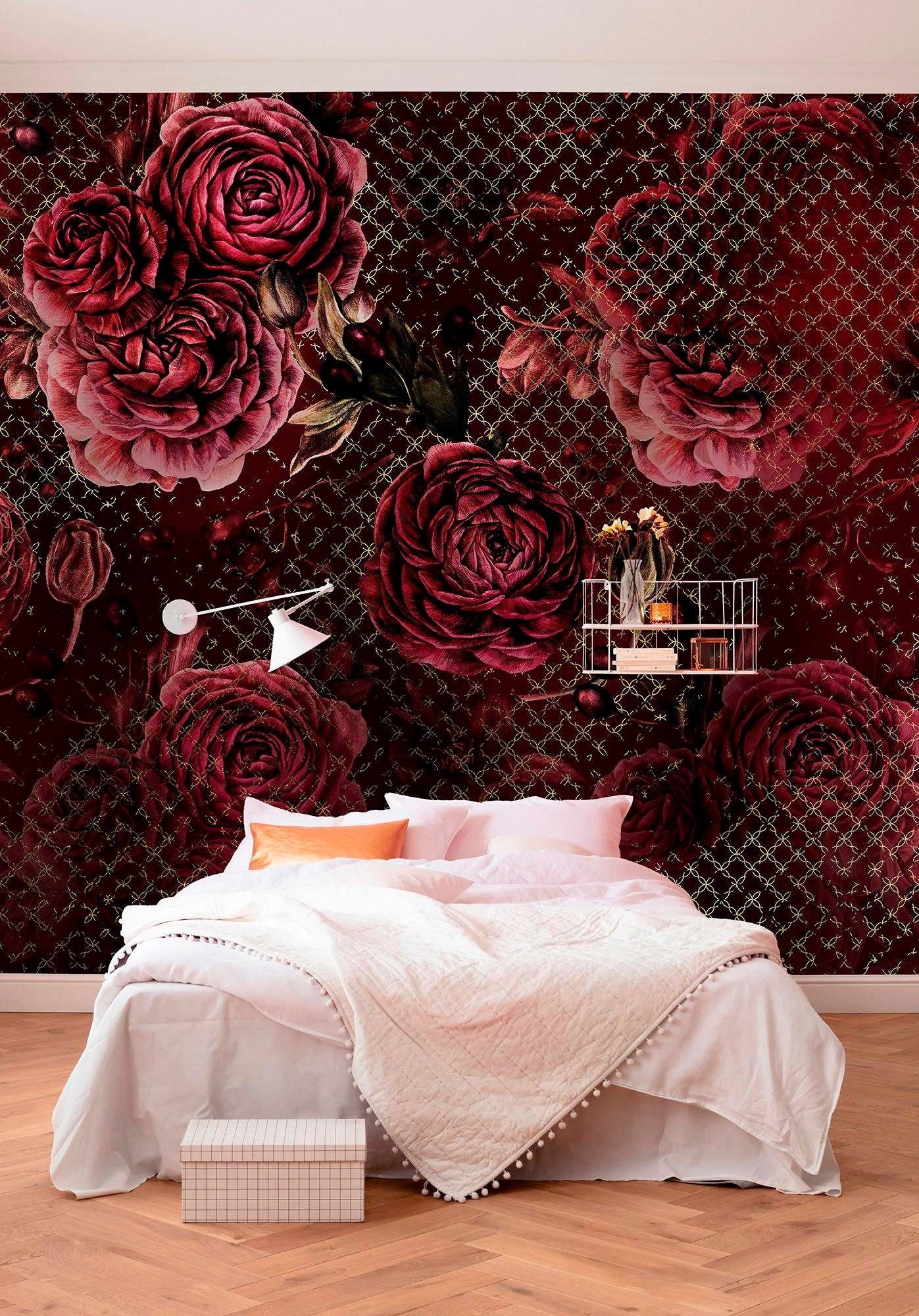 Komar Vliesbehang Digitale print vlies - Rouge Intense - Afmeting 350 x 280 cm