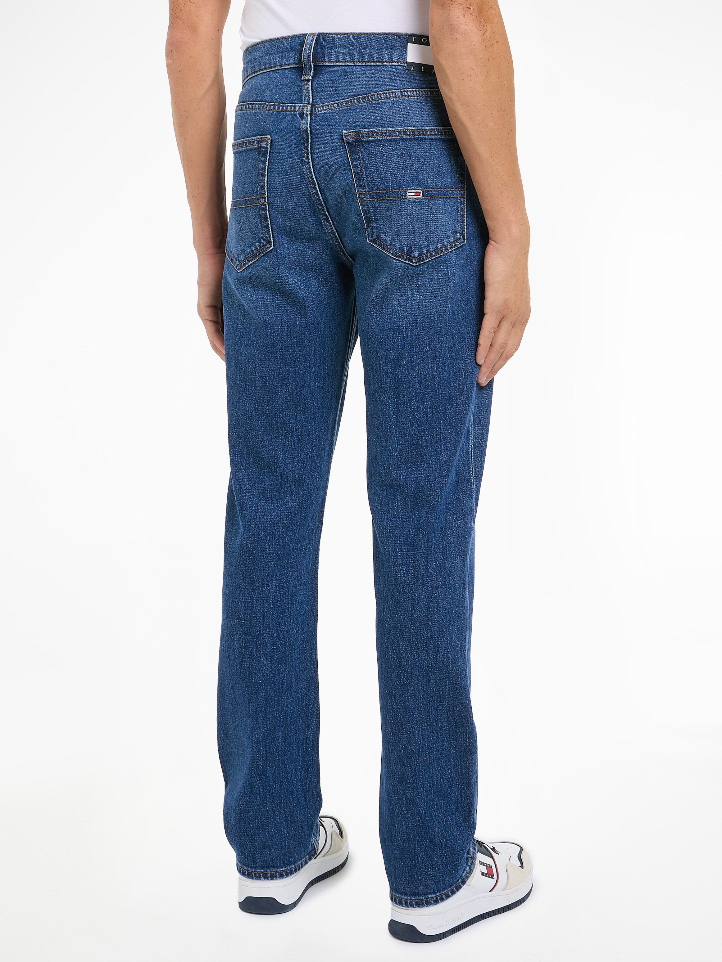 TOMMY JEANS Slim fit jeans RYAN SLIM STRAIGHT met gestempeld logo