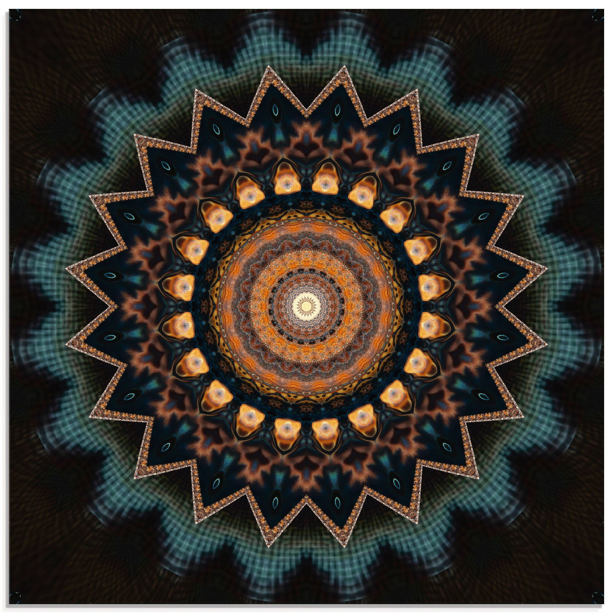 Artland Print op glas Mandala kosmisch bewustzijn