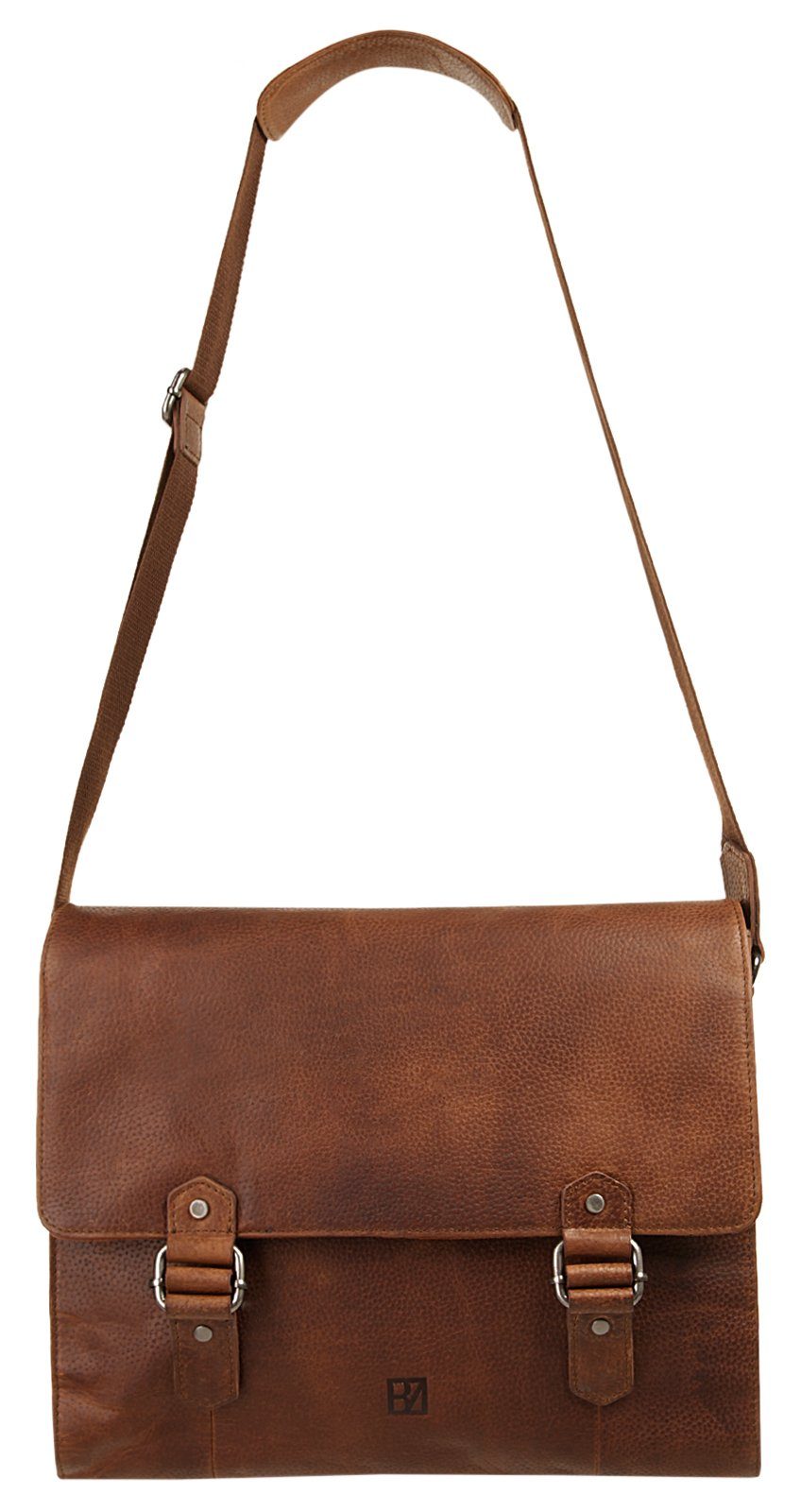 BODENSCHATZ Messenger Bag echt leder