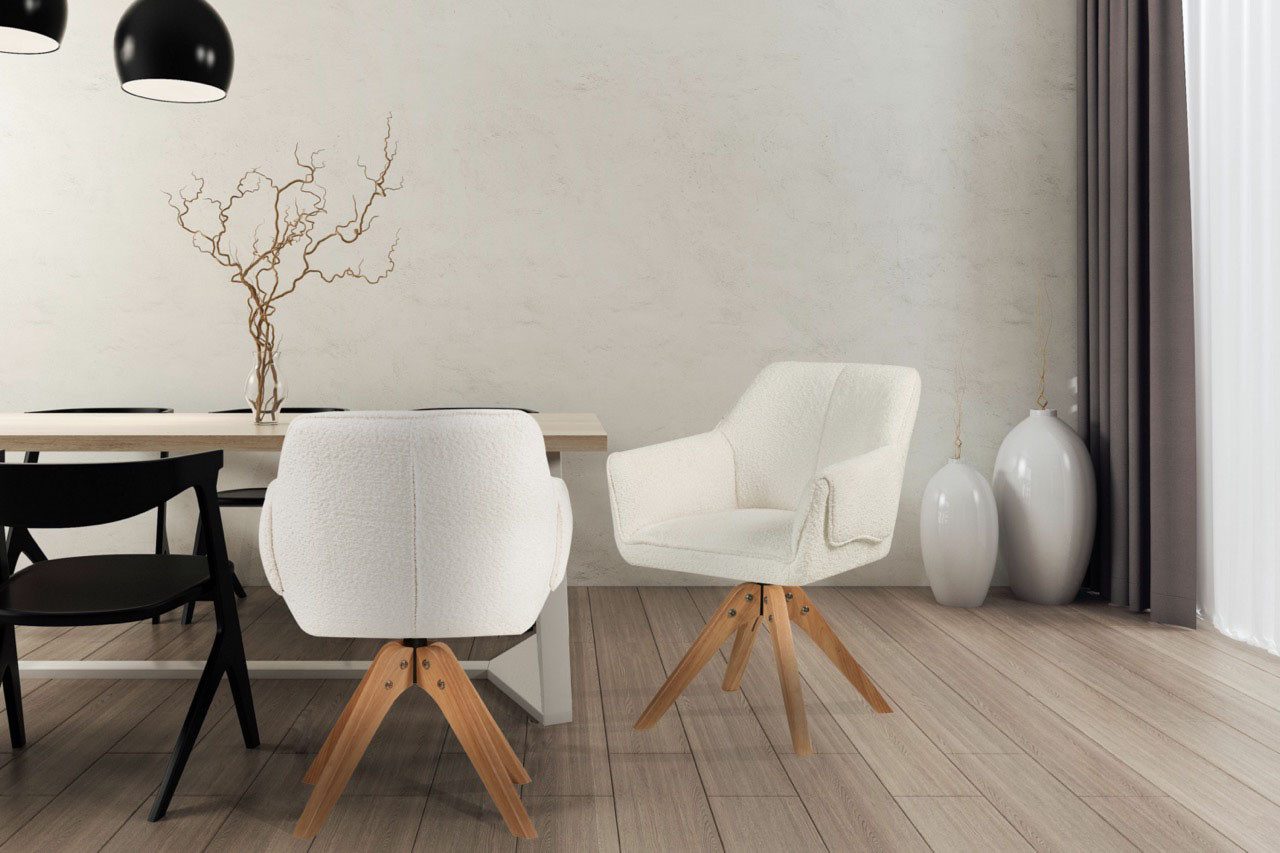 Kayoom Stoel Dian 225, BESTSELLER! comfortabel, mooi gevormd ontwerp (1 stuk) 4 poot stoelen
