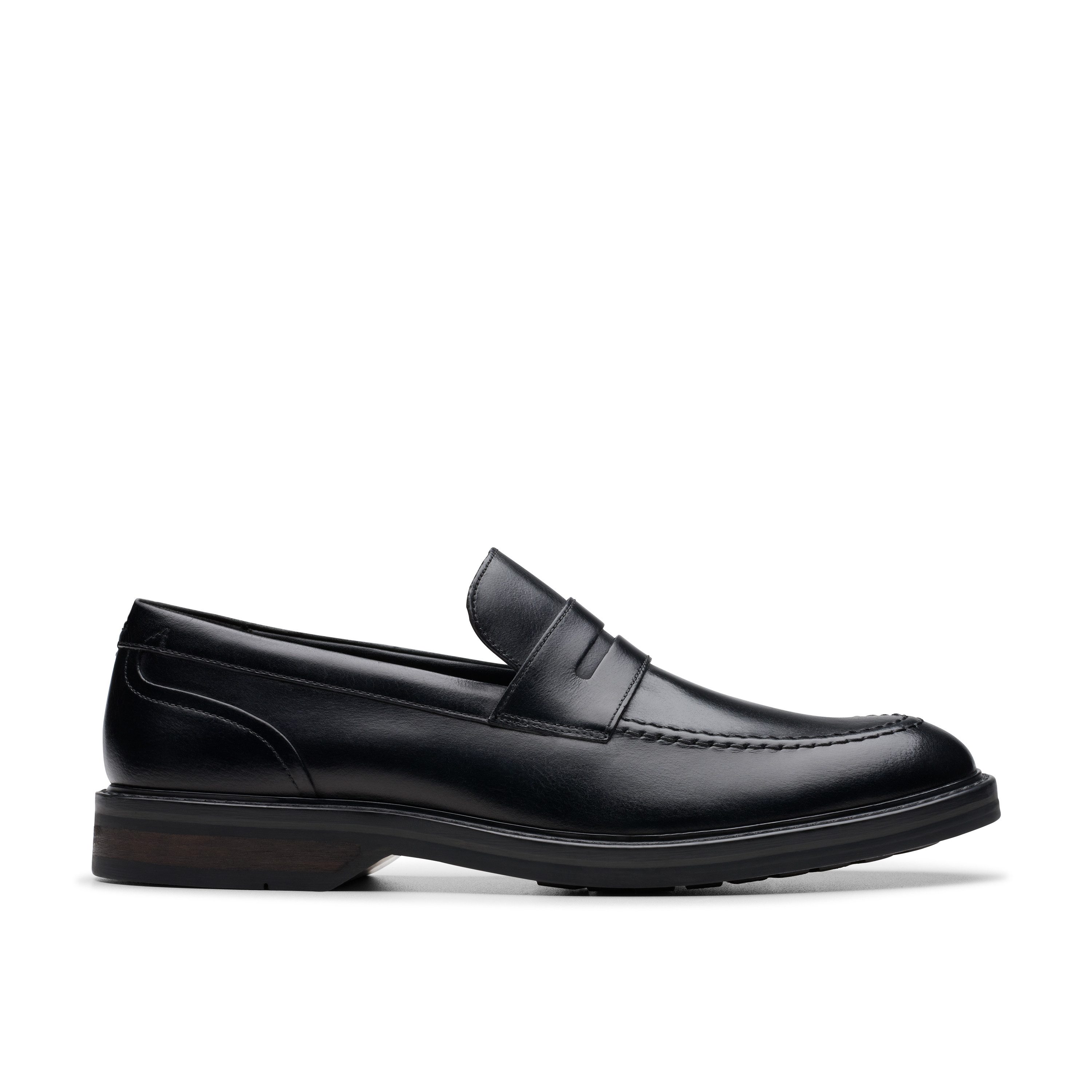 Clarks Loafers Aldwin Step Slipper, business schoen, kostuum schoen met blokhak