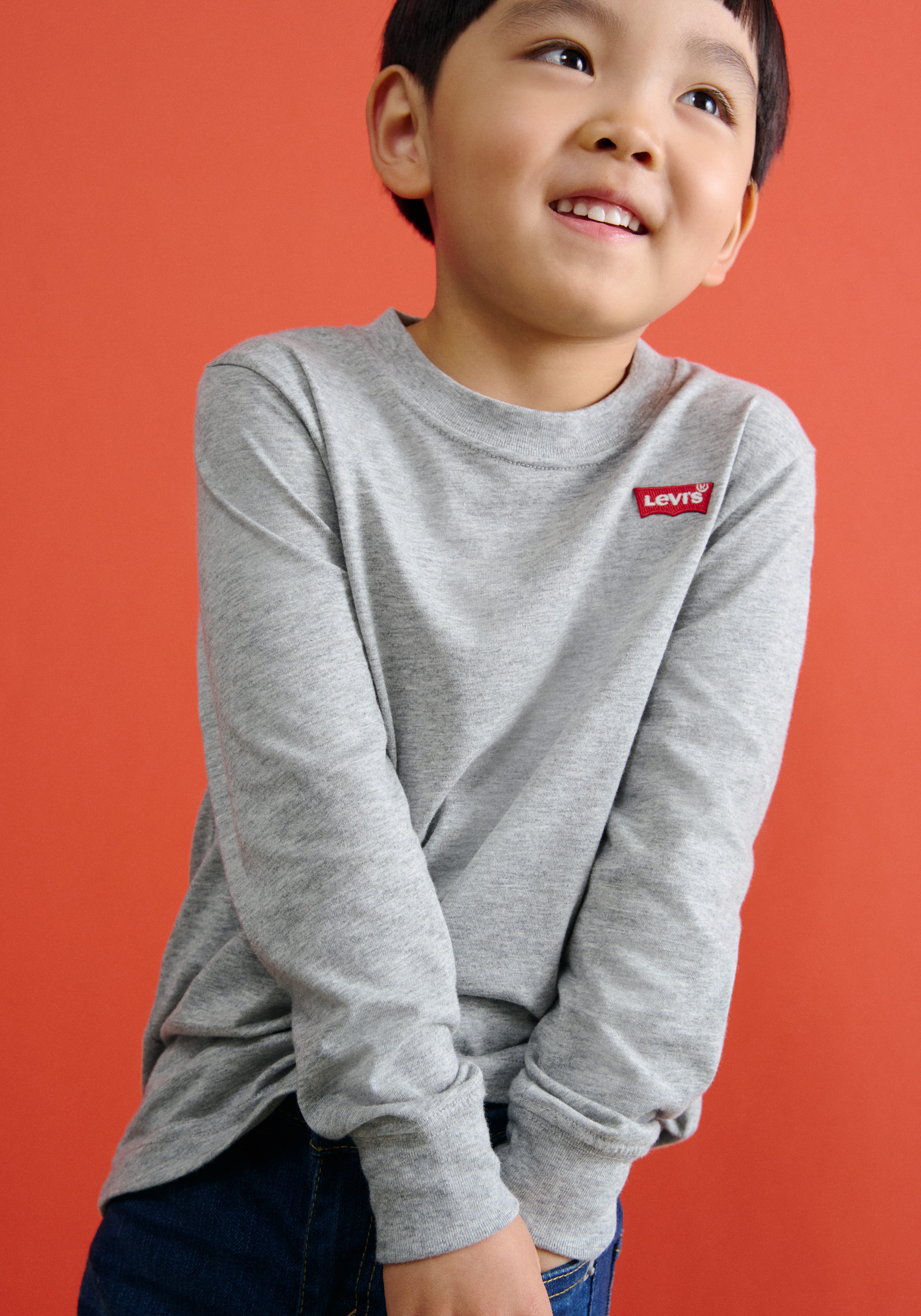 Levi's Kidswear Shirt met lange mouwen LVB LS GRAPHIC TEE SHIRT