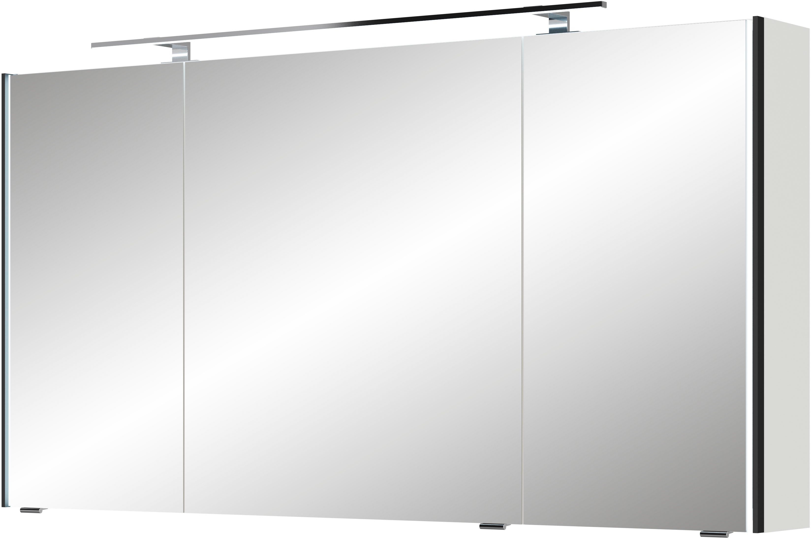 Saphir Spiegelkast Serie 7045 Badezimmer-Spiegelschrank inkl. LED-Beleuchtung, 3 Türen