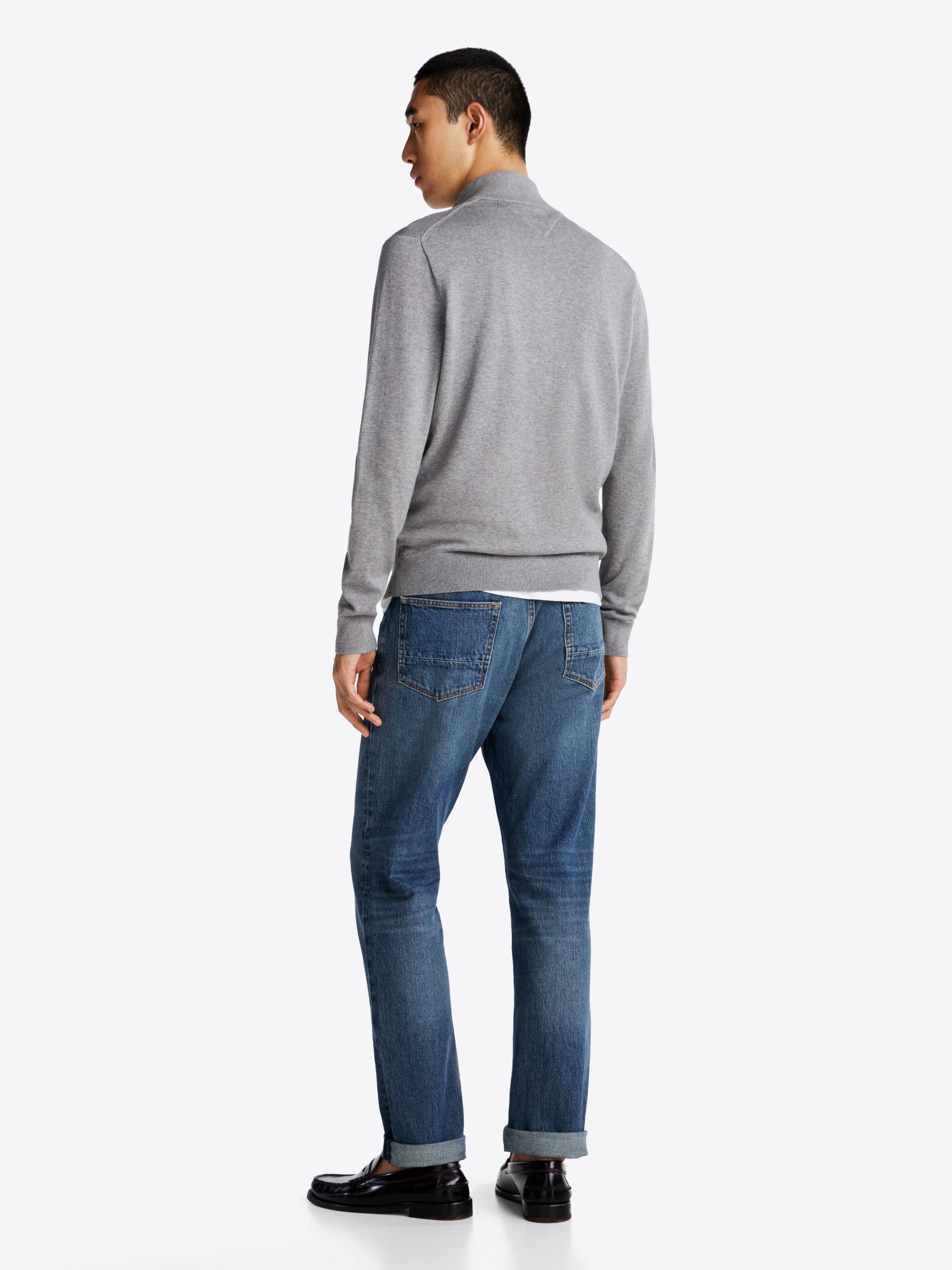 Tommy Hilfiger Schipperstrui ESSENTIAL COTTON ZIP MOCK