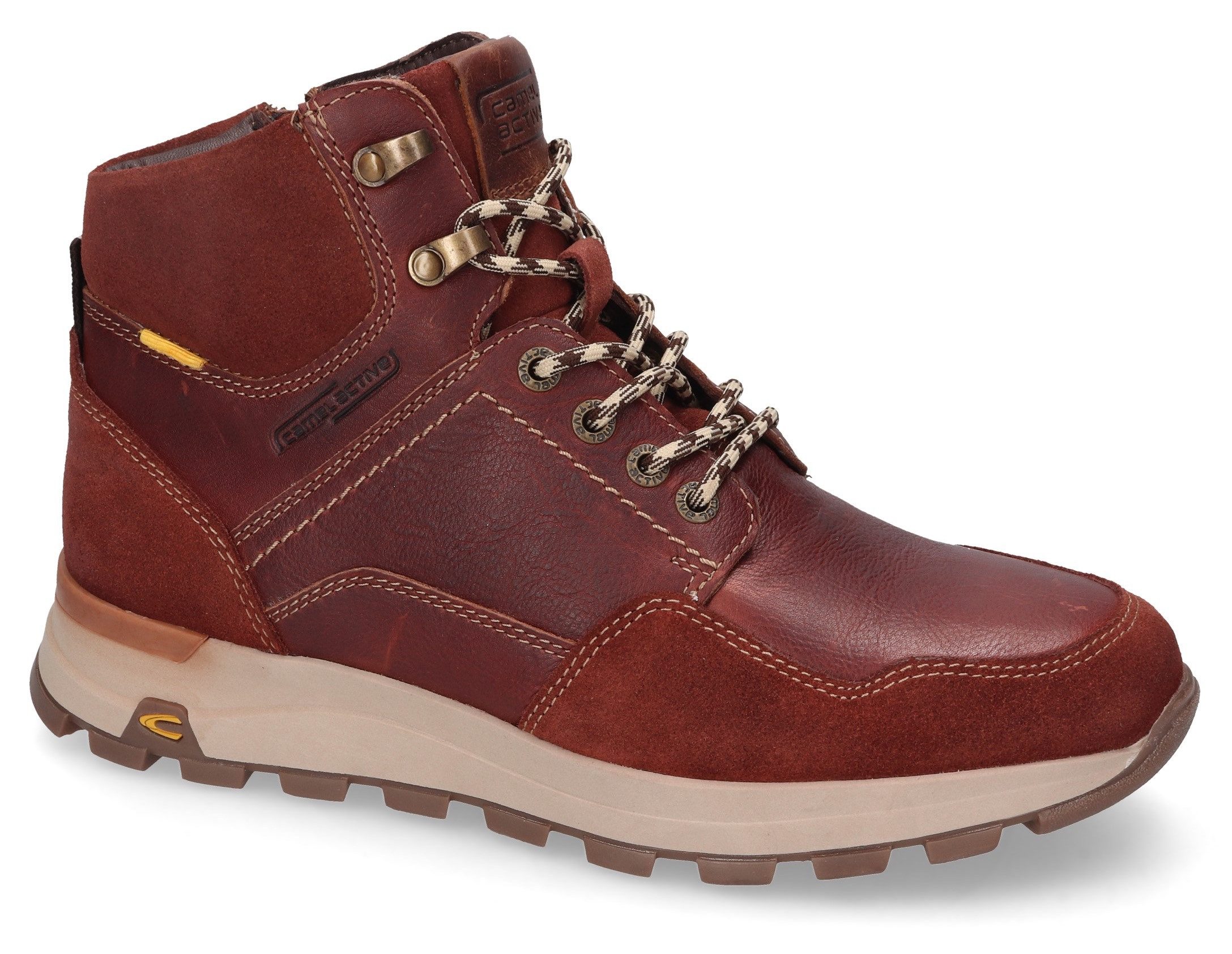 Camel active Veterschoenen high top sneaker winterlaarzen met verwisselbare binnenzool