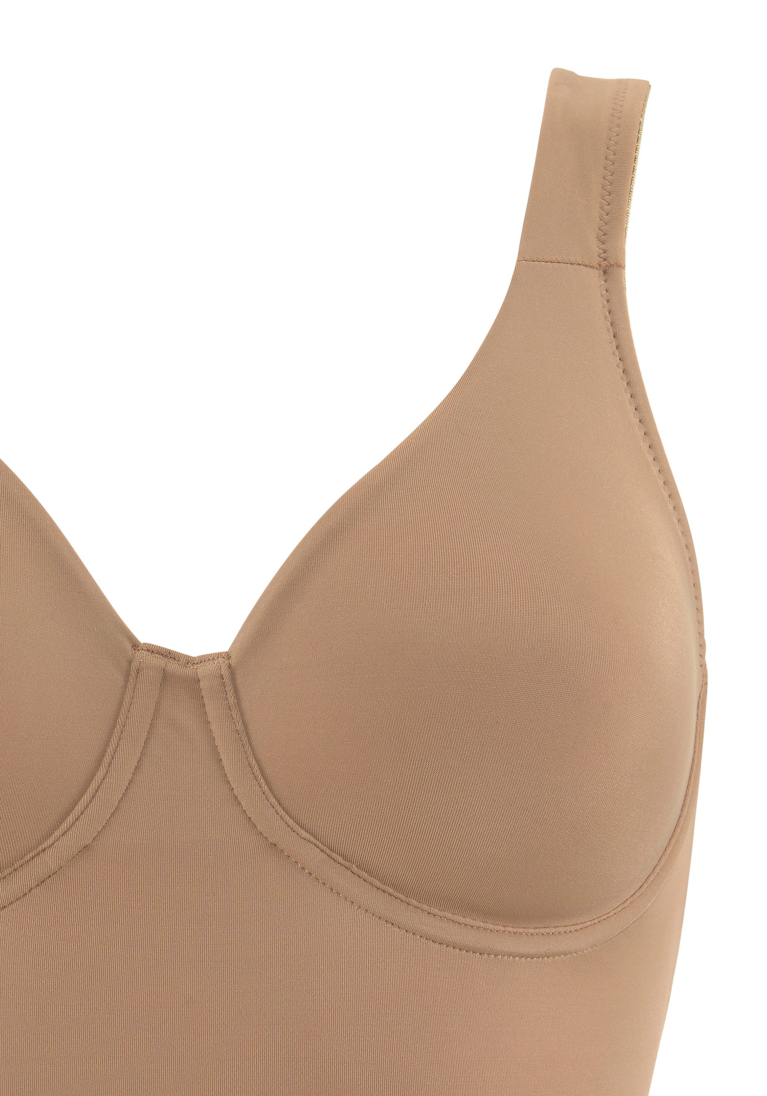 Nuance T-shirt-body met beugel, met figuurvormend effect, shapewear body, shaping body (Set van 2)