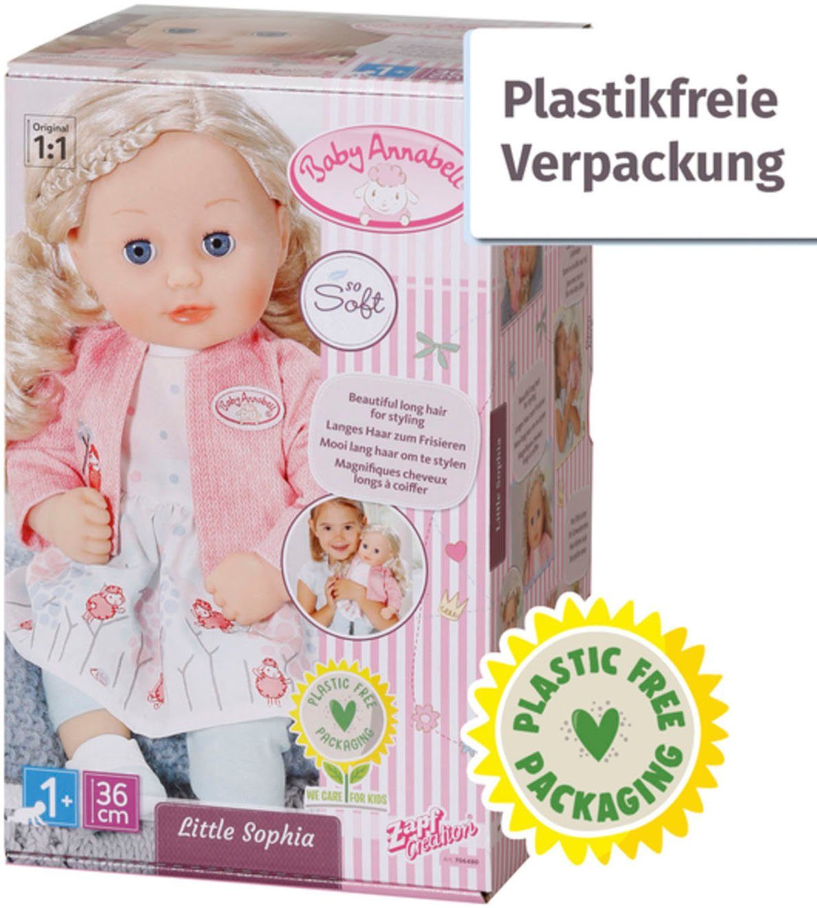 Baby Annabell Staande pop Little Sophia, 36 cm