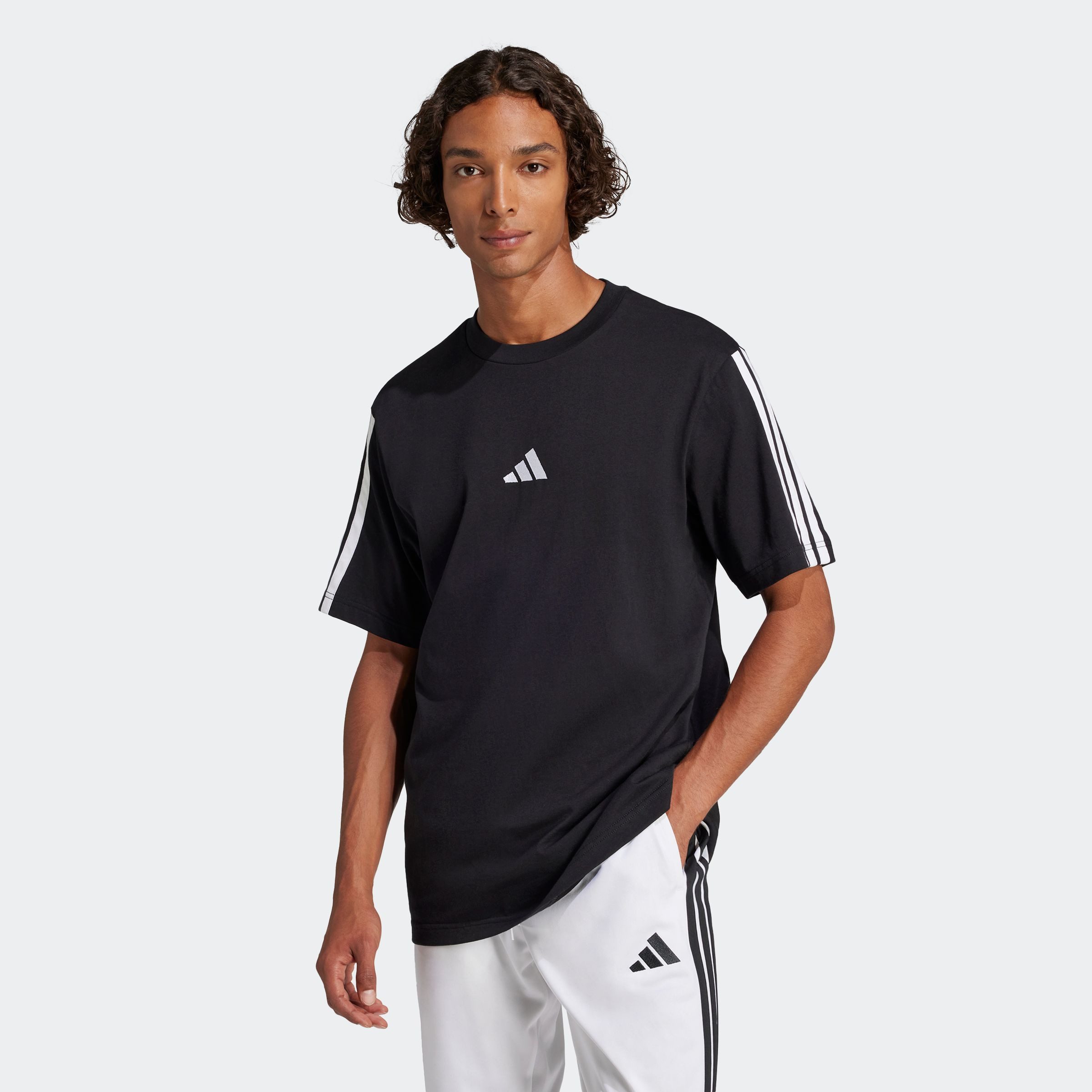 adidas Sportswear T-shirt M 3S SJ T B heren t-shirts maat S zwart