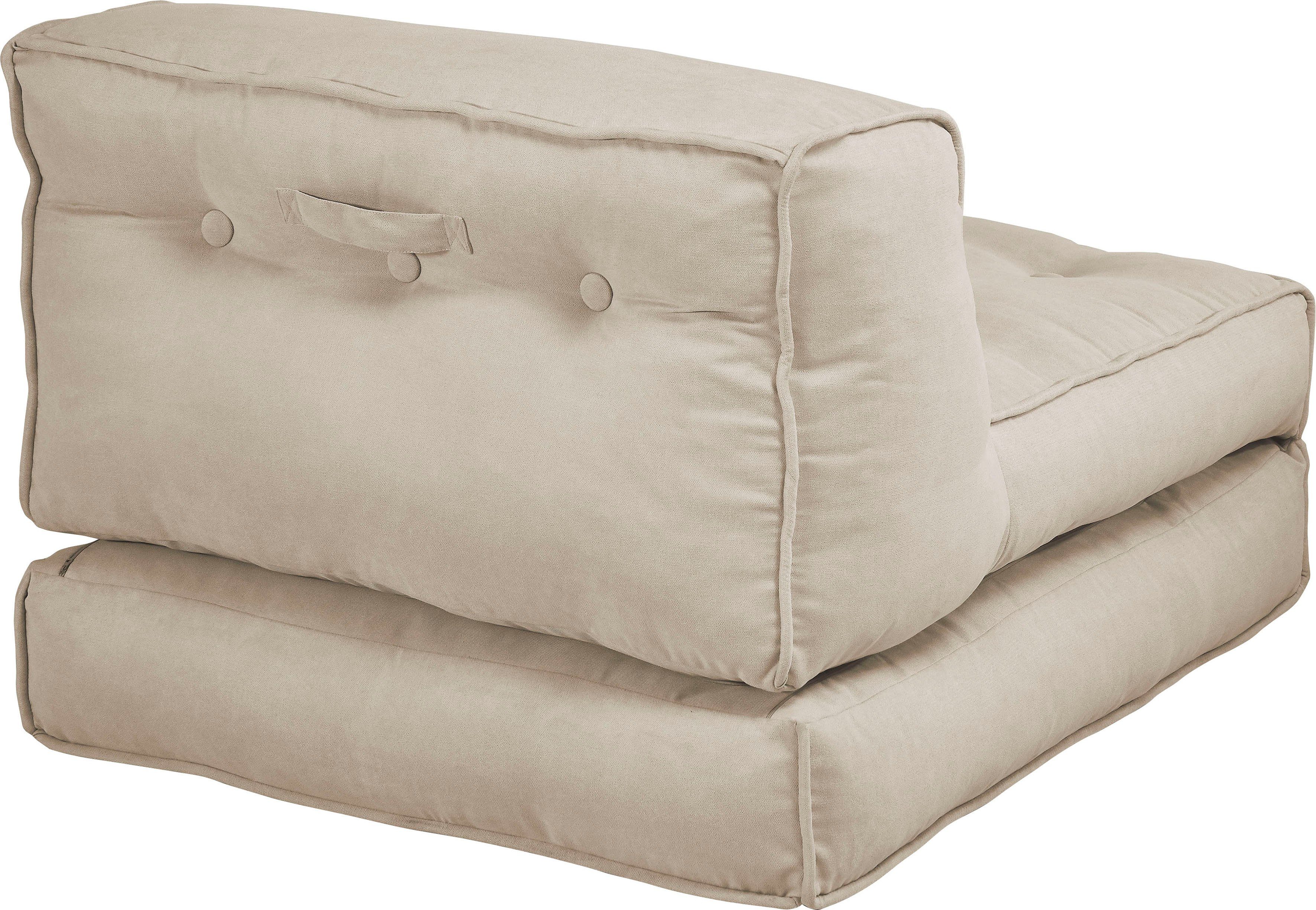 INOSIGN Fauteuil Pia Loungestoel in 2 afmetingen, met slaapfunctie en poef-functie.
