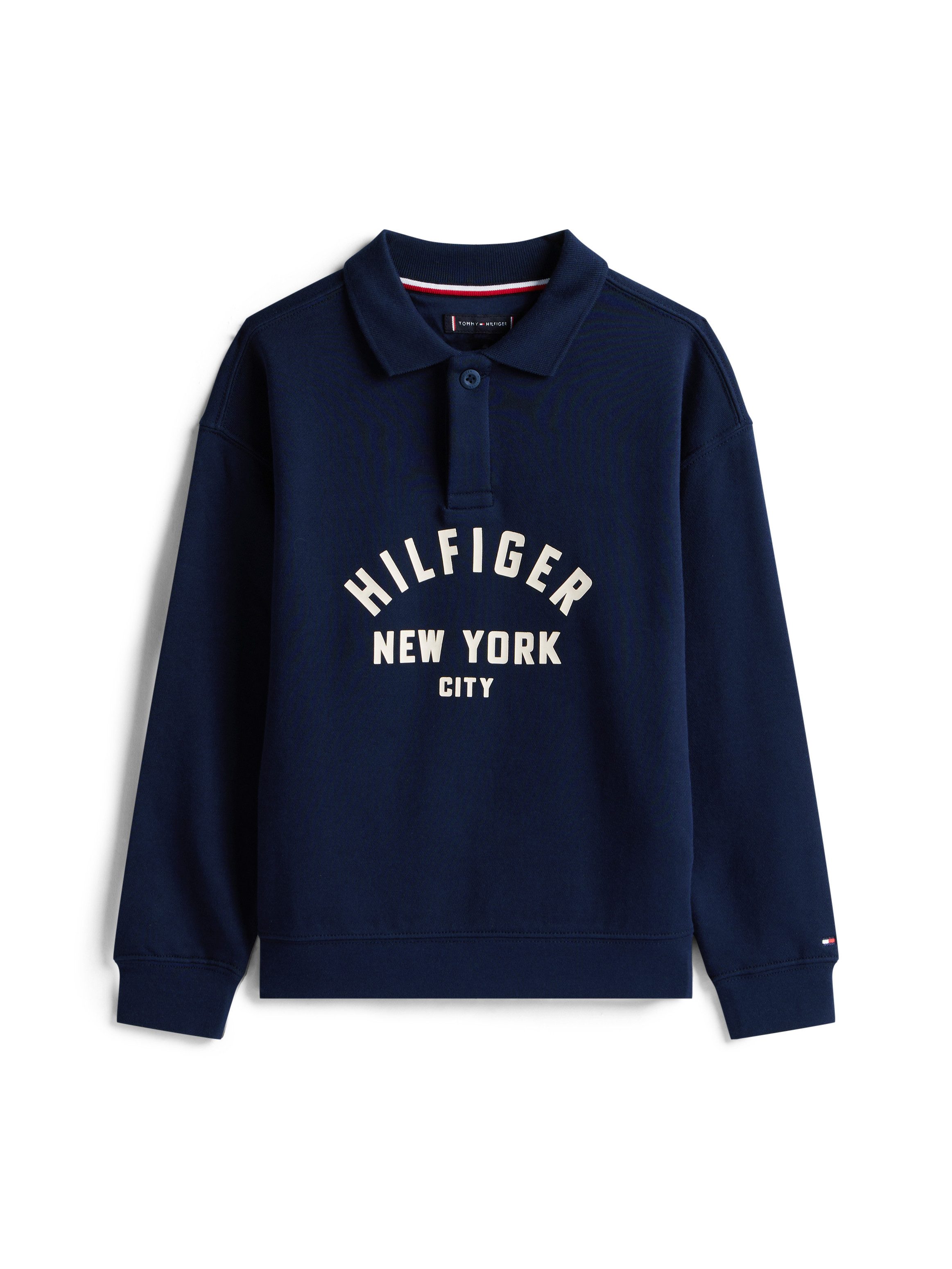 Tommy Hilfiger Sweatshirt HILFIGER GRAPHIC SWEATSHIRT voor kinderen tot 16 jaar, met polokraag