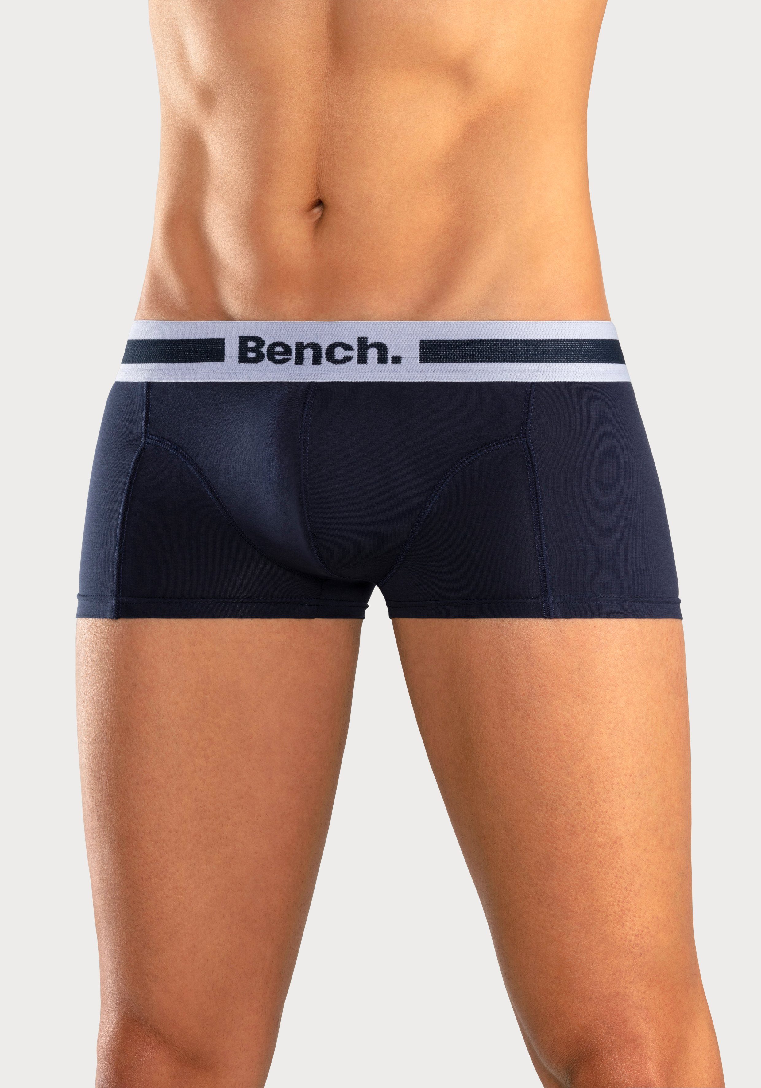 Bench. Hipster strak zittende boxershorts van katoenmix (set, 4 stuks)