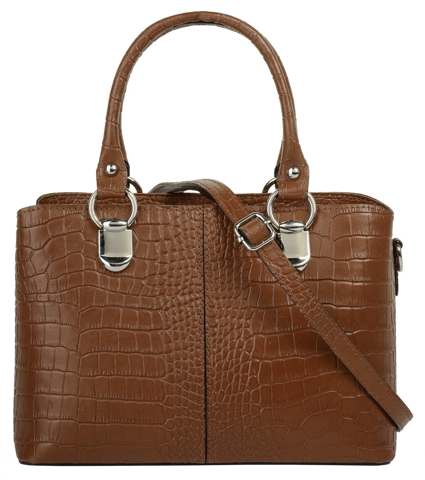 Cluty Schoudertas echt leer, made in italy