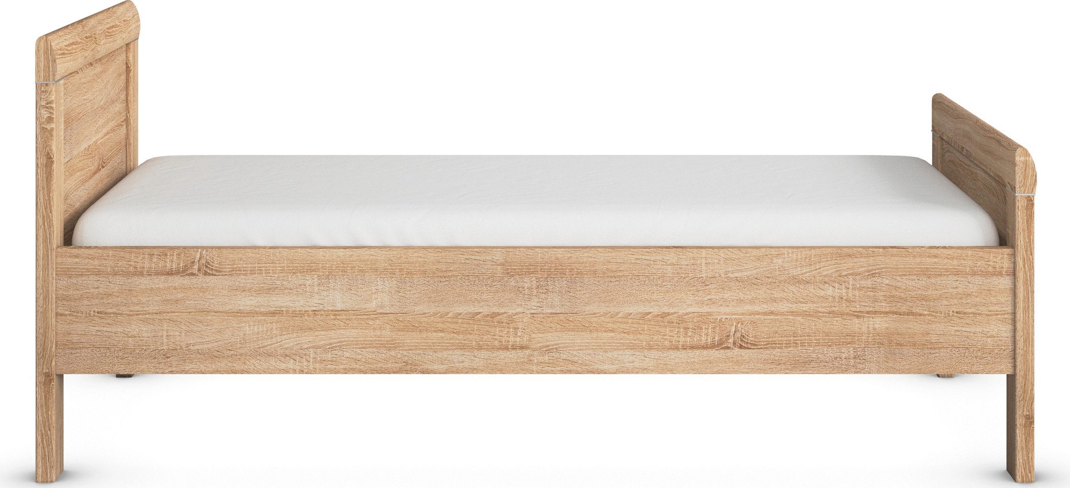 rauch Bed Eenpersoons Stollenbed EVELYN in comfortabele hoogte van houtmateriaal in elegante stijl made in germany