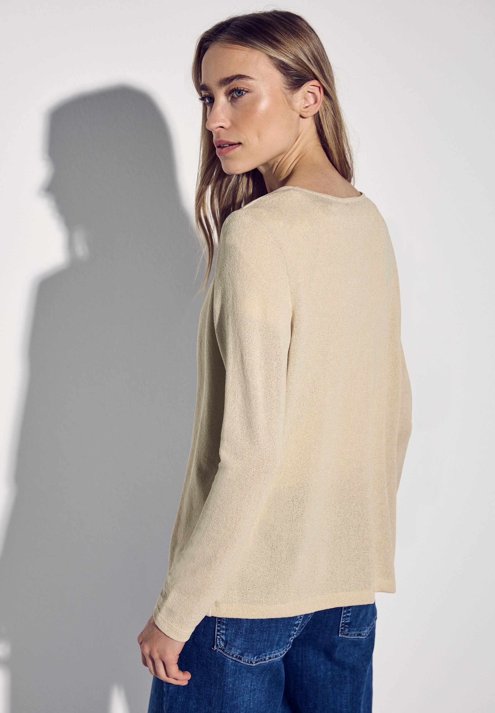 STREET ONE Shirtjasje Nette in brei-look
