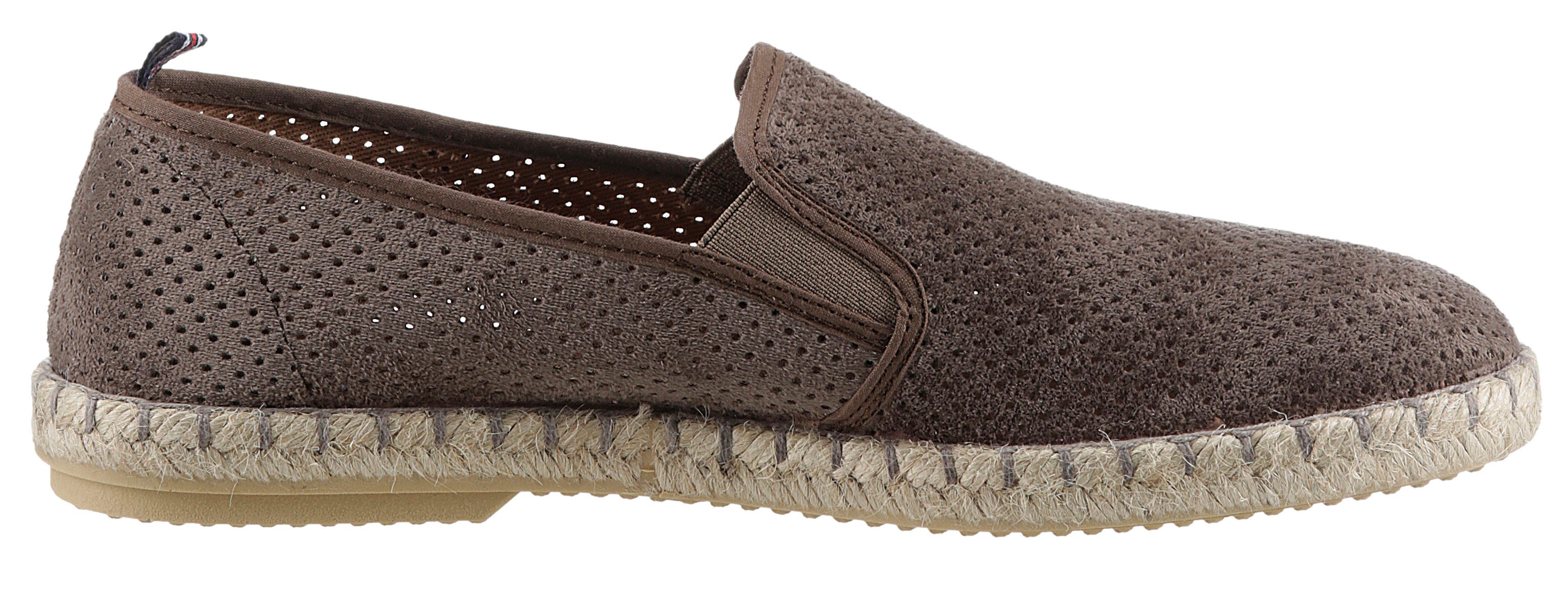 VERBENAS Espadrilles Tom Pacific , loafer, slip-on, zomerschoen, strandschoen met stretch inzetstukken