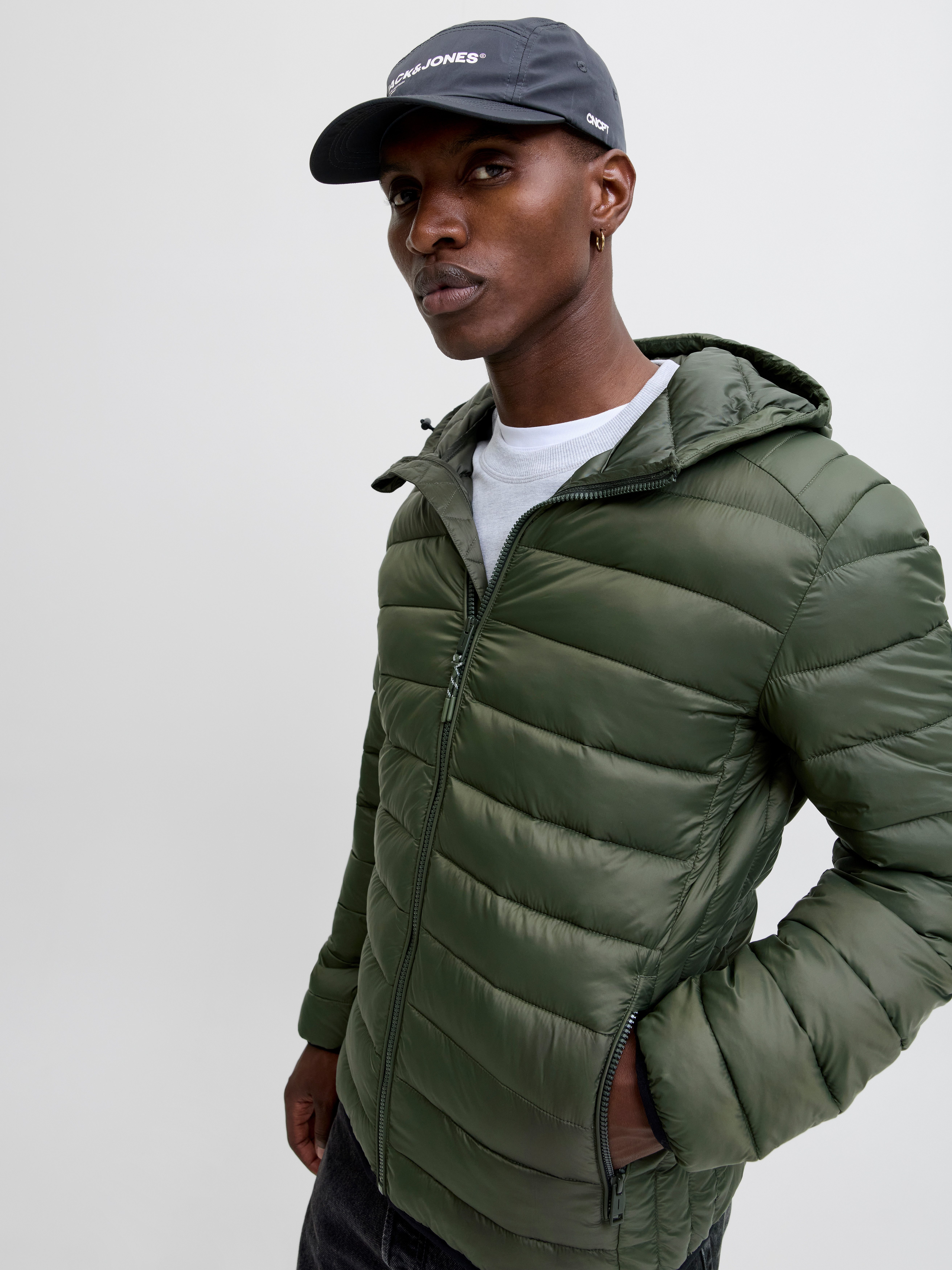 Jack & Jones Gewatteerde jas JJEBRADLEY LIGHT PUFFER HOOD NOOS