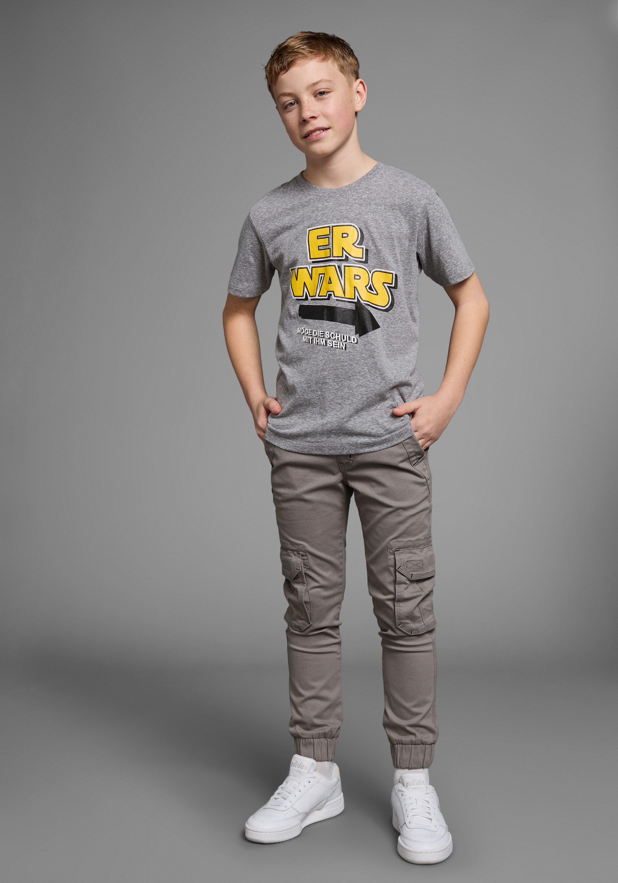 KIDSWORLD T-shirt ER WARS Lange mouwen, basic pasvorm, trendy print, ronde hals