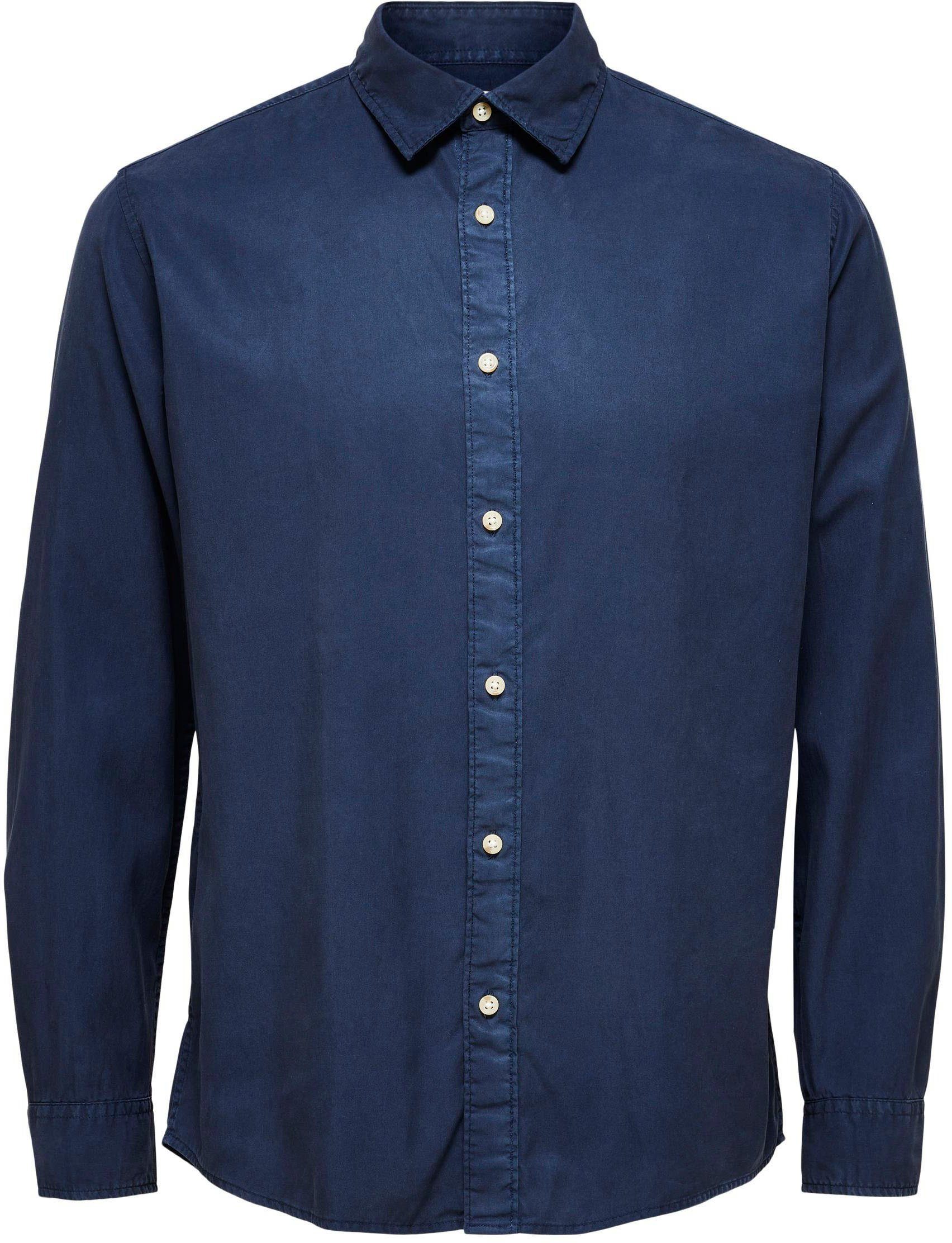 SELECTED HOMME Overhemd met lange mouwen SLHREGPASTEL-LINEN SHIRT LS W