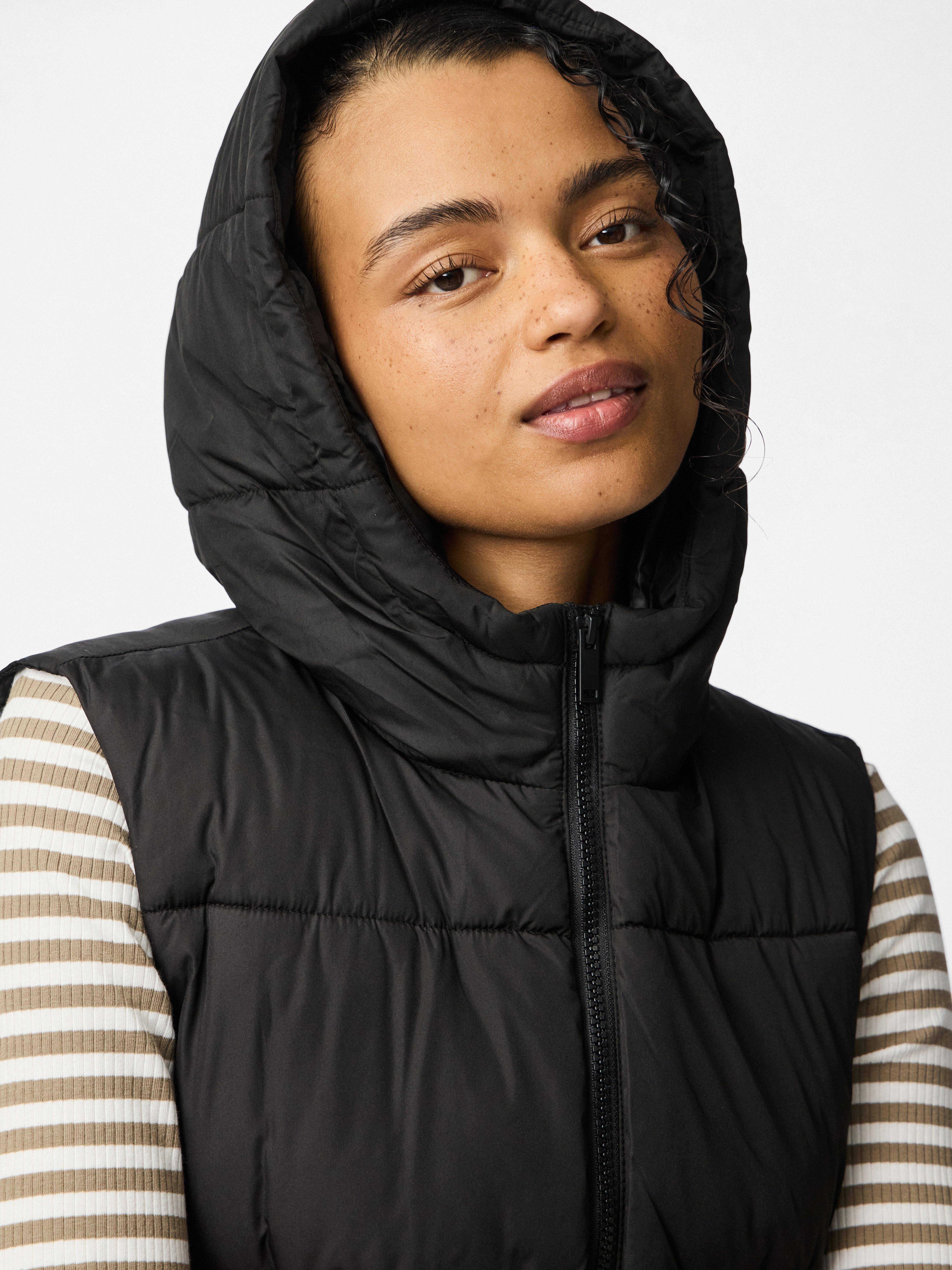 pieces Bodywarmer PCBEE NEW LONG PUFFER VEST NOOS BC