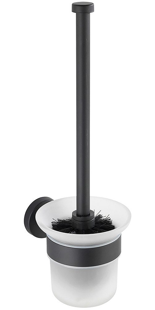 WENKO Toiletset Model Bosio incl. lijm, voor wandbevestiging zonder boren, bevestiging van roestvrij staal (2-delig)