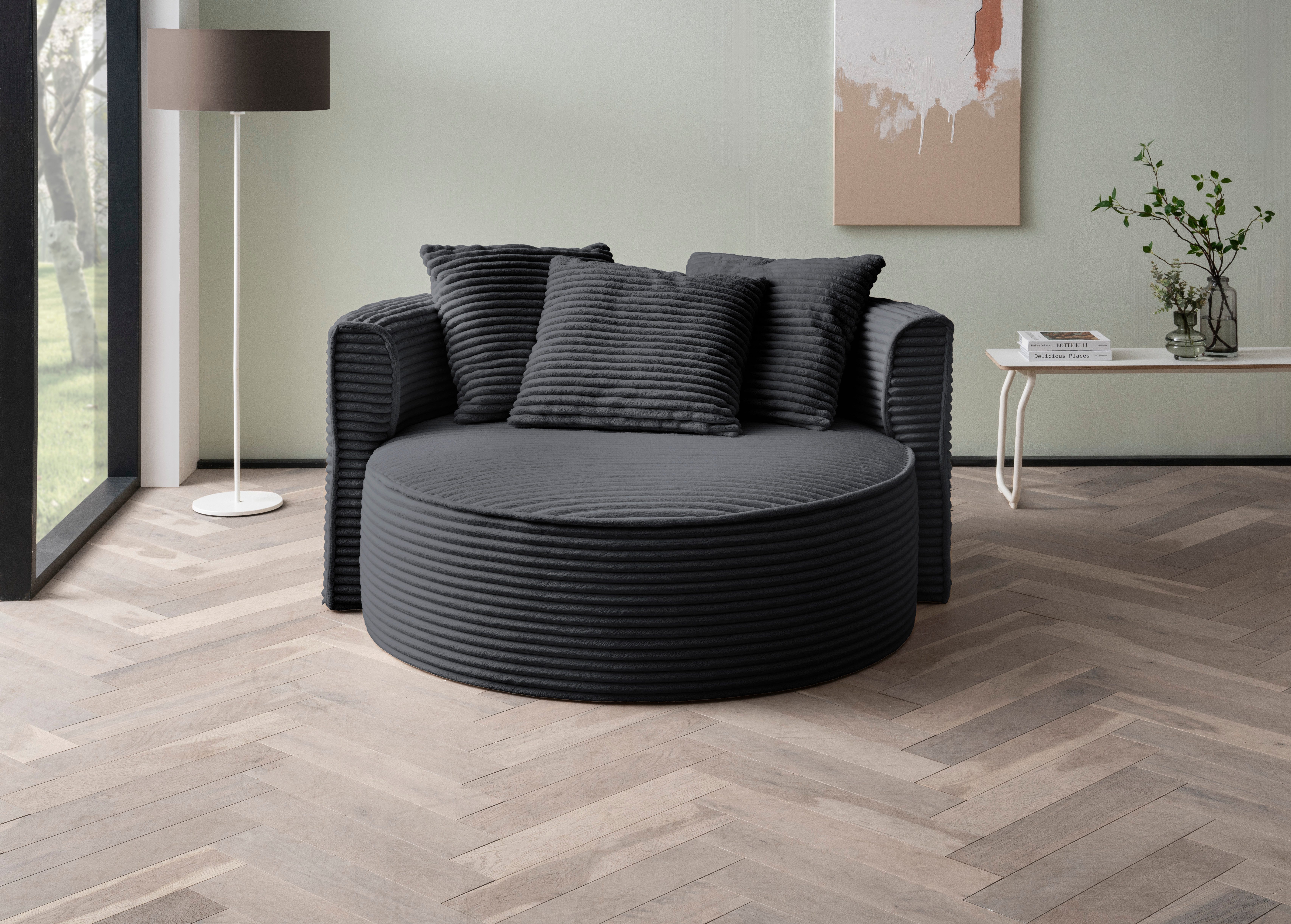 LeGer Home by Lena Gercke XXL-fauteuil Isalie, stoel in moderne kleuren, leesstoel, loveseat, grote stoel