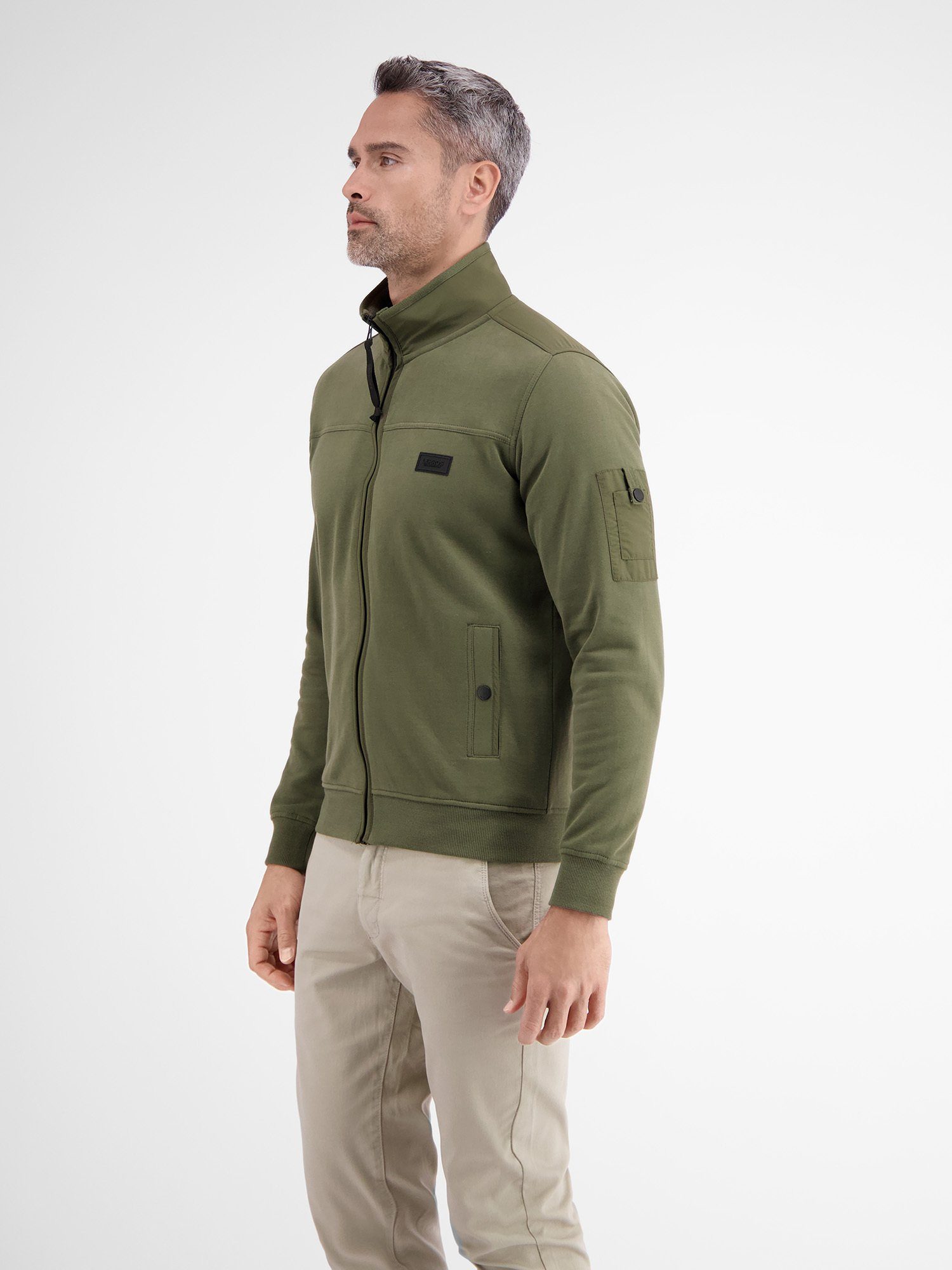 Lerros Sweatvest LERROS sweatshirt jack in zachte kwaliteit