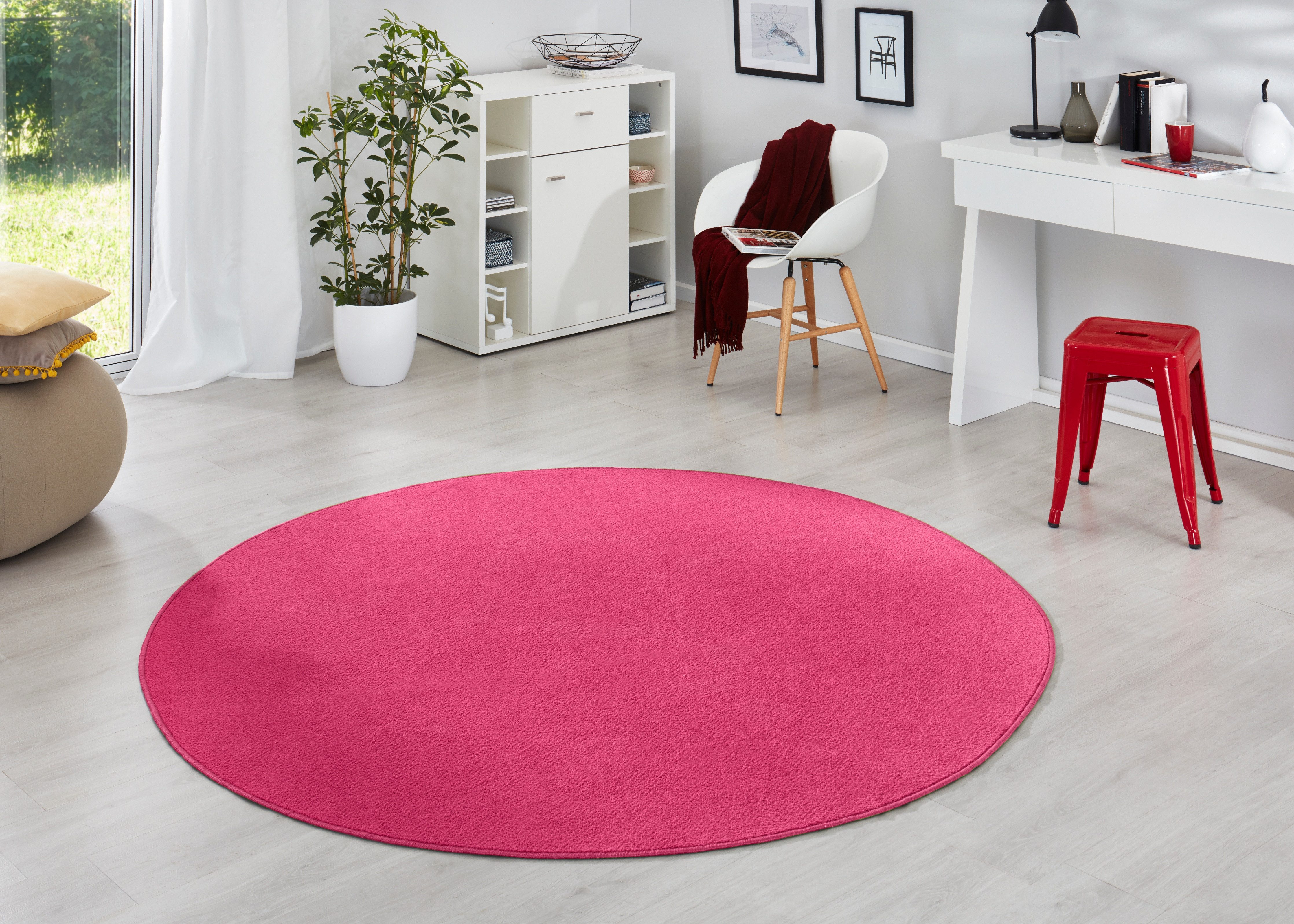 HANSE Home Vloerkleed Fancy Korte pool, zacht, uni, woonkamer, slaapkamer, eetkamer