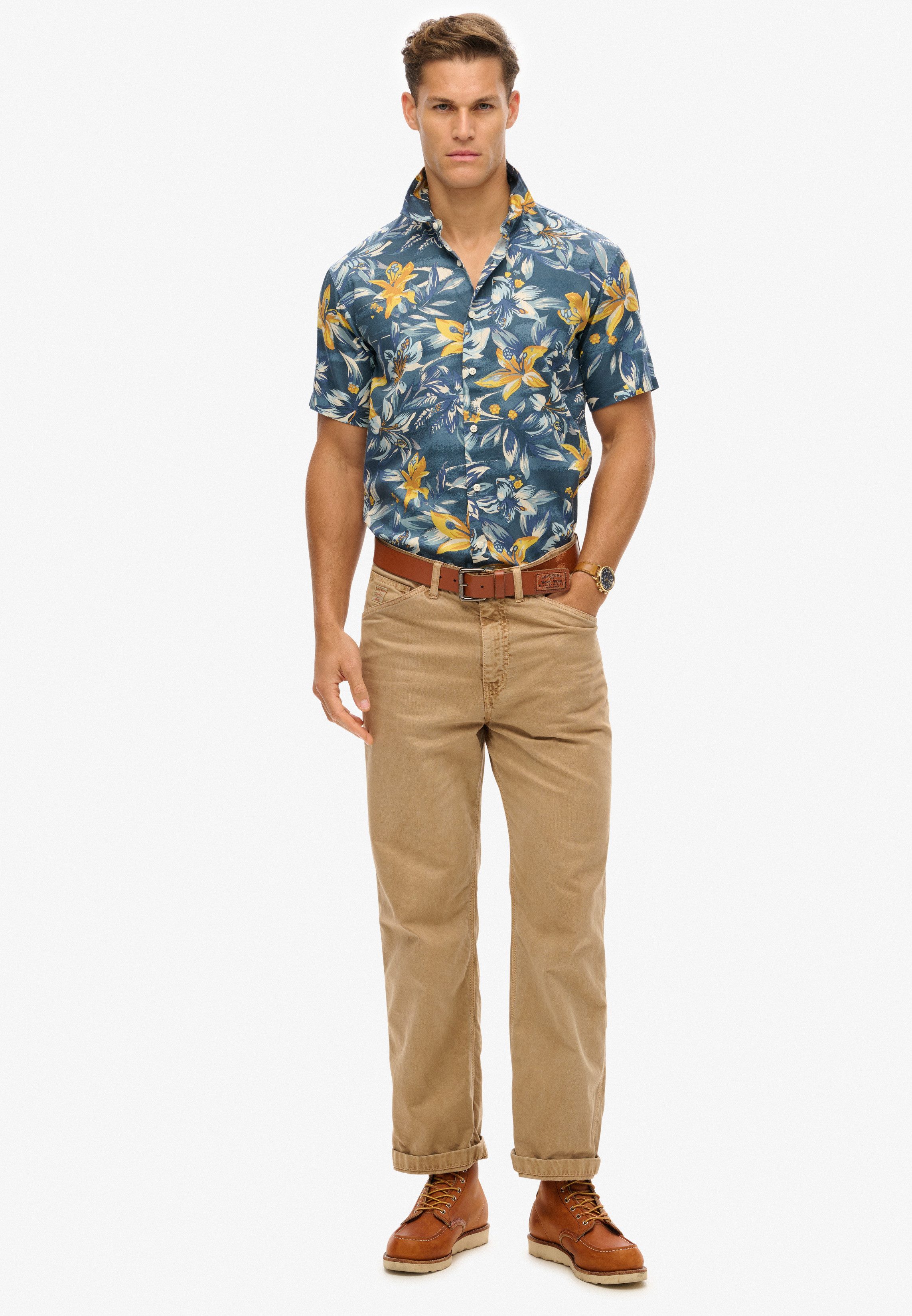 Superdry Overhemd met korte mouwen HAWAIIAN PRINT SHIRT