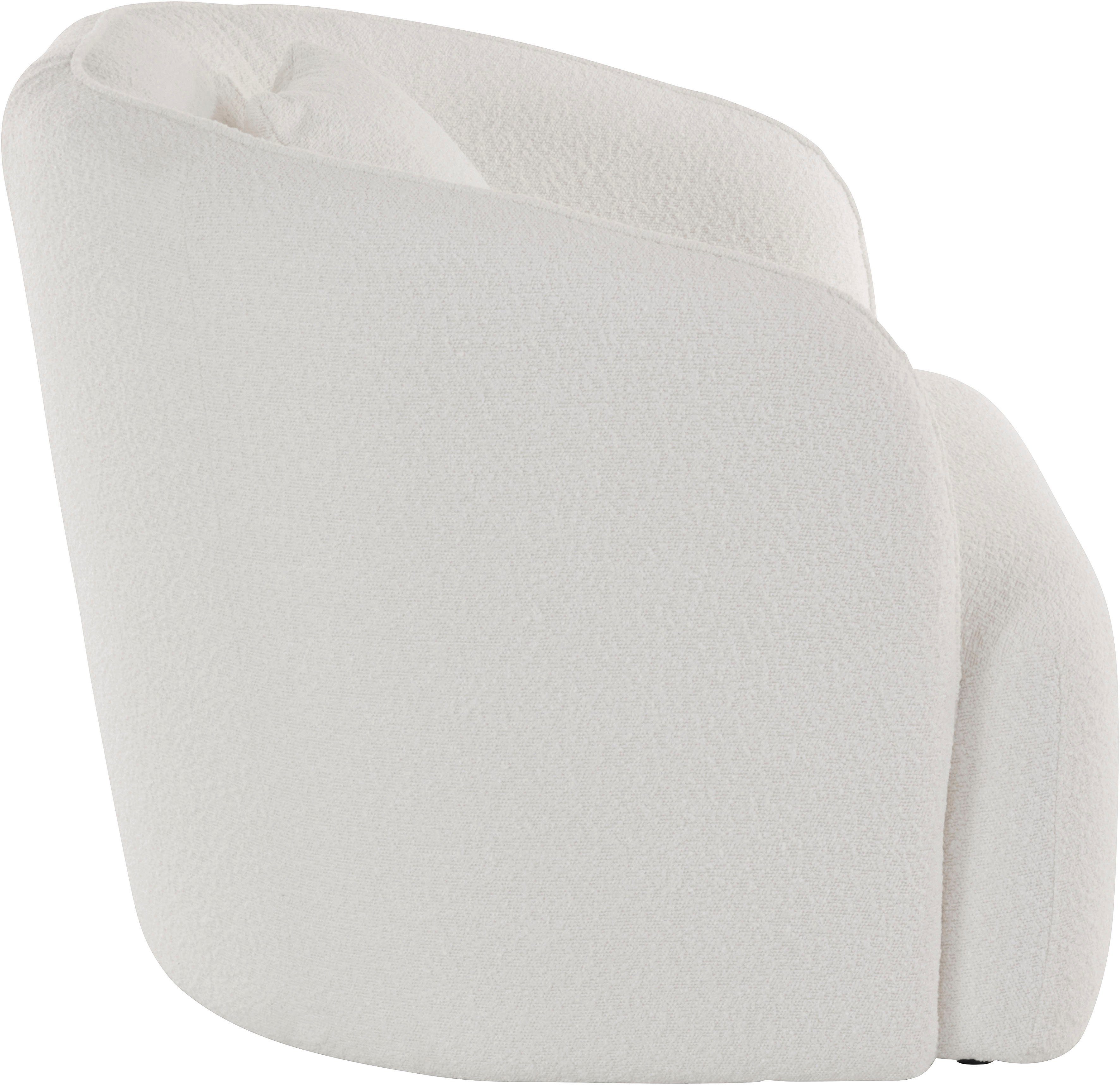 andas Fauteuil Kreukelzone ook met bouclé-bekleding