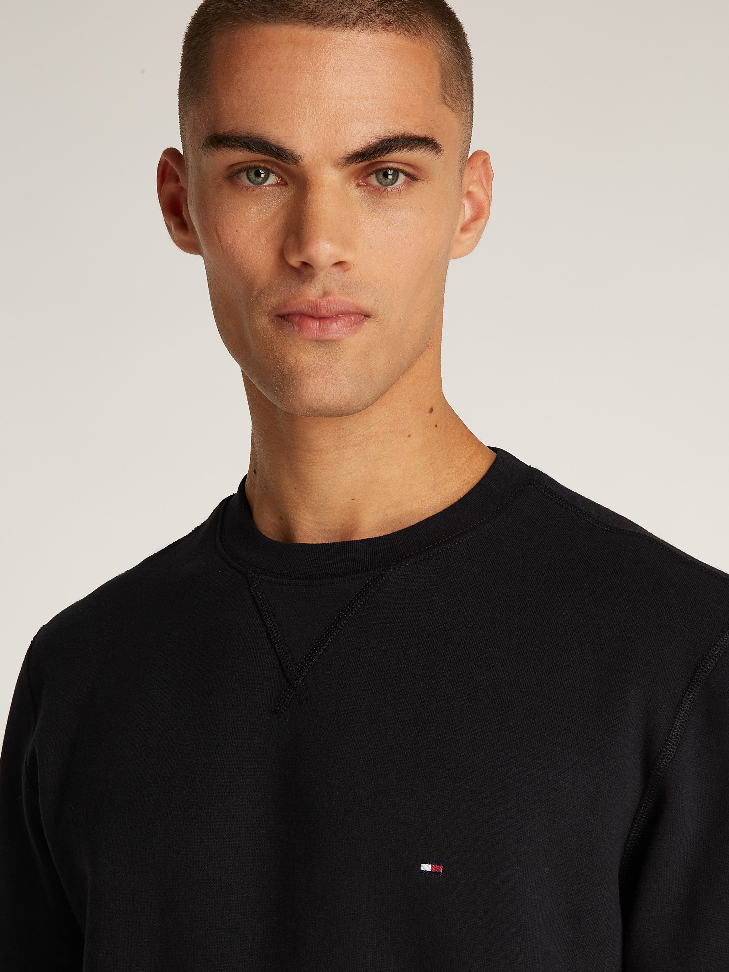 Tommy Hilfiger Sweatshirt ESSENTIAL FLEECE CREWNECK met logoborduursel