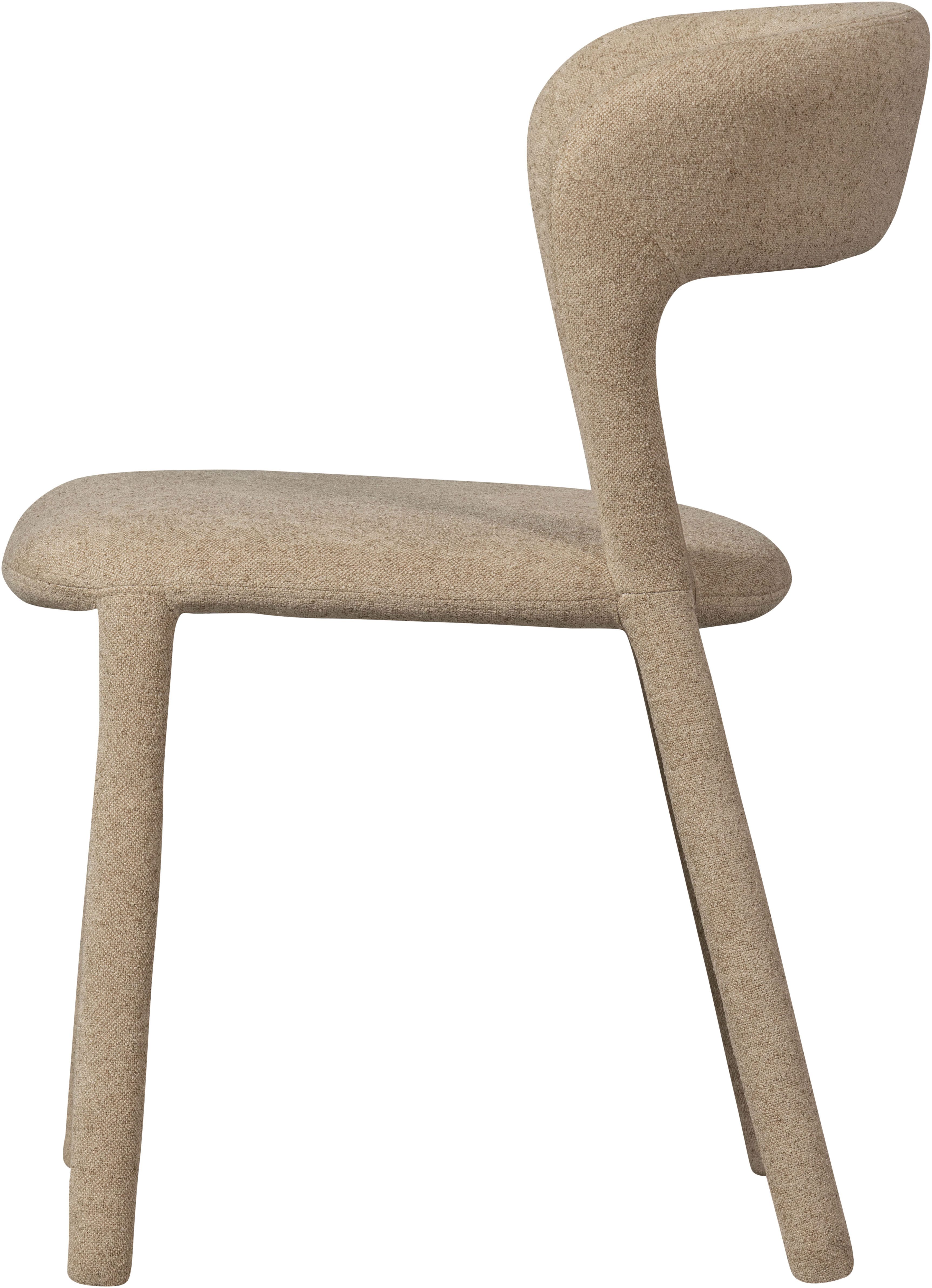 WOOOD Eetkamerstoel Noble volledig met stof bekleed, hoogte 76 cm x breedte 51 cm (set, 2 stuks)