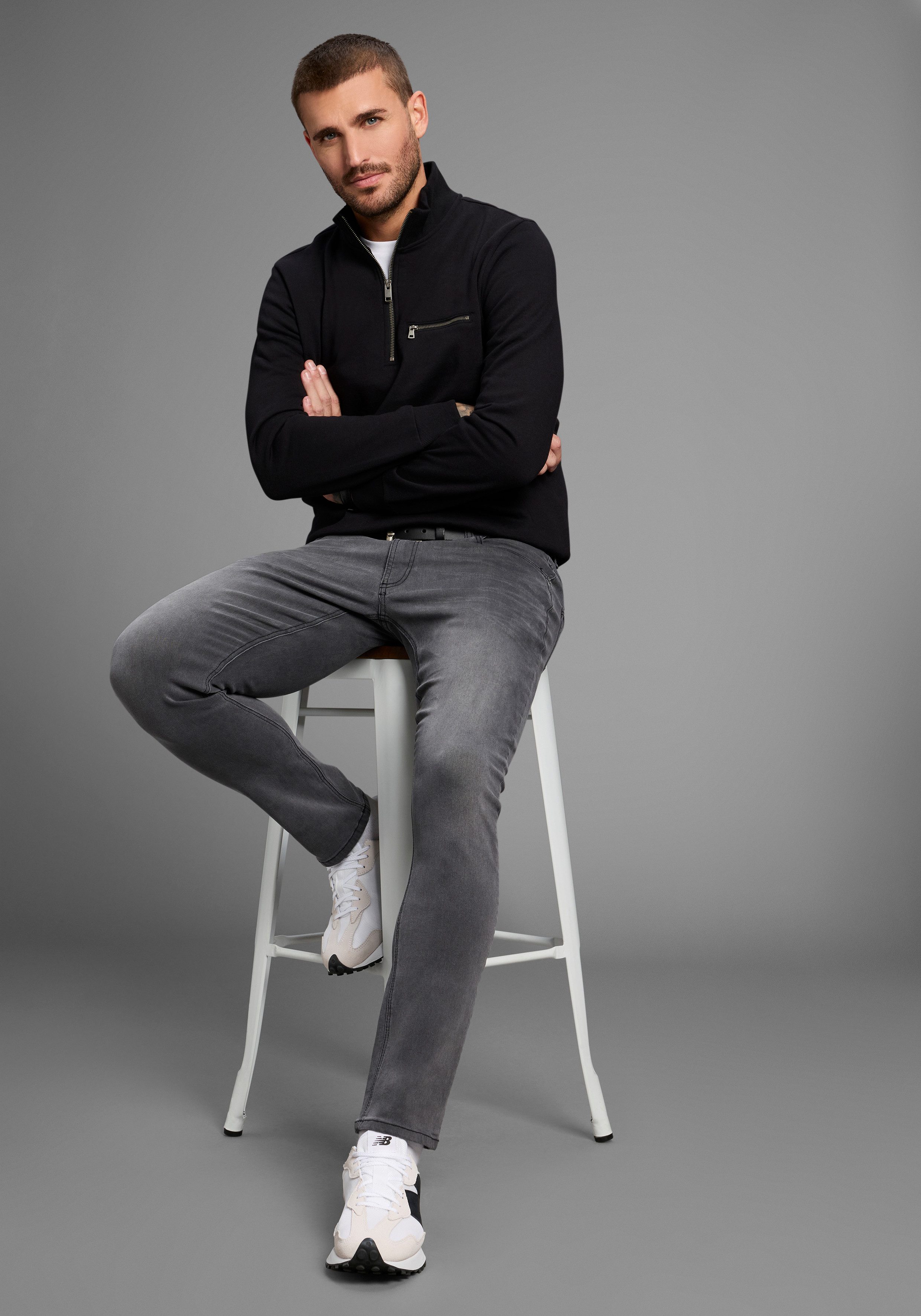 Bruno Banani Slim fit jeans Grady smalle pasvorm, lage taillehoogte, met steekzakken
