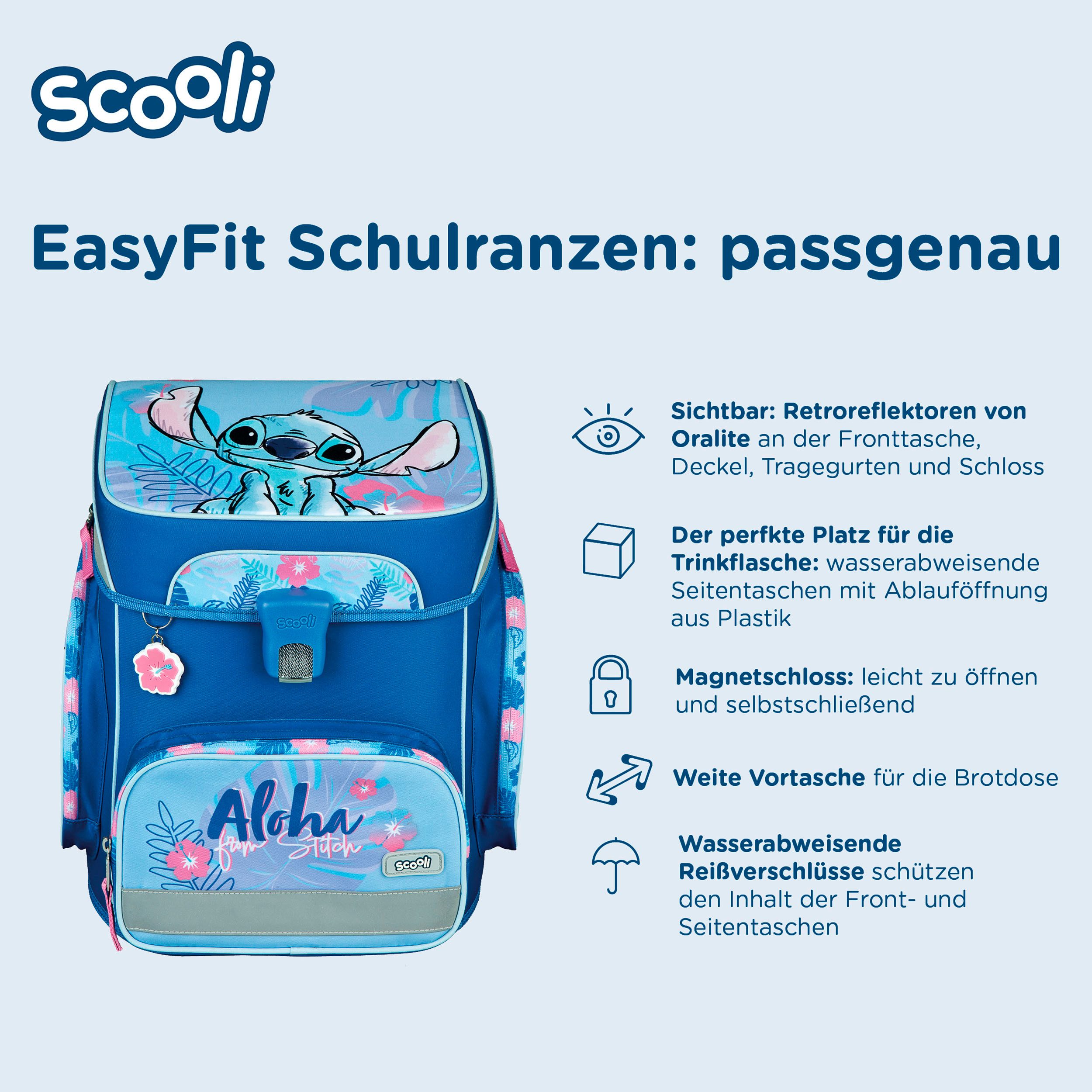 Scooli Schooltas EasyFit, Lilo & Stich (set, 5-delig)