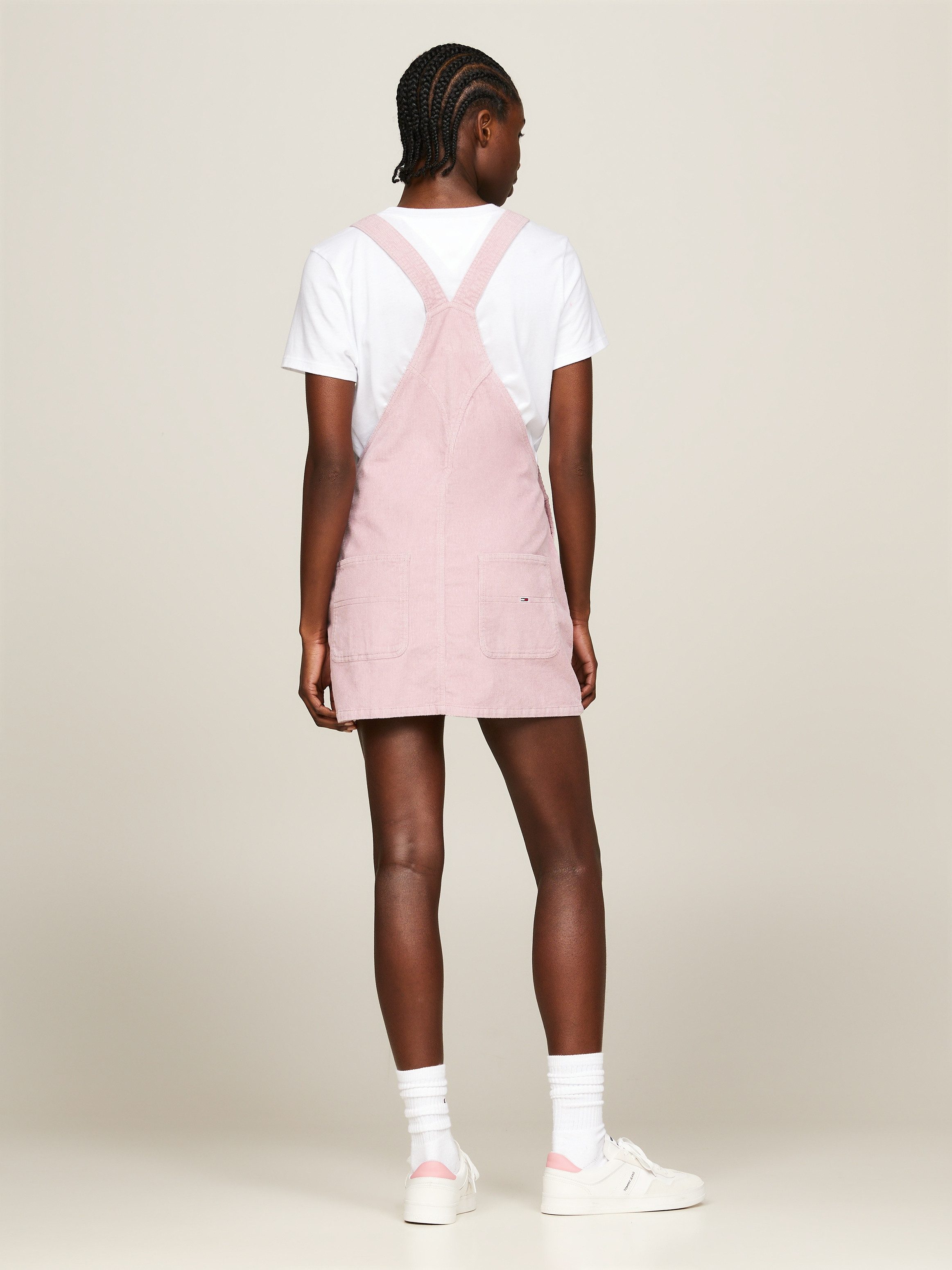 TOMMY JEANS Salopetjurk TJW WASH CORD DUNGAREE DRESS EXT