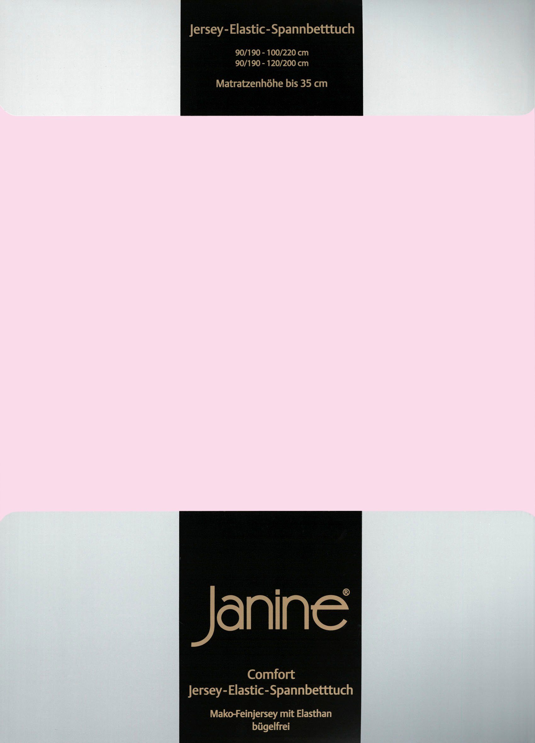 Elastisch jersey-hoeslaken Van Janine wit