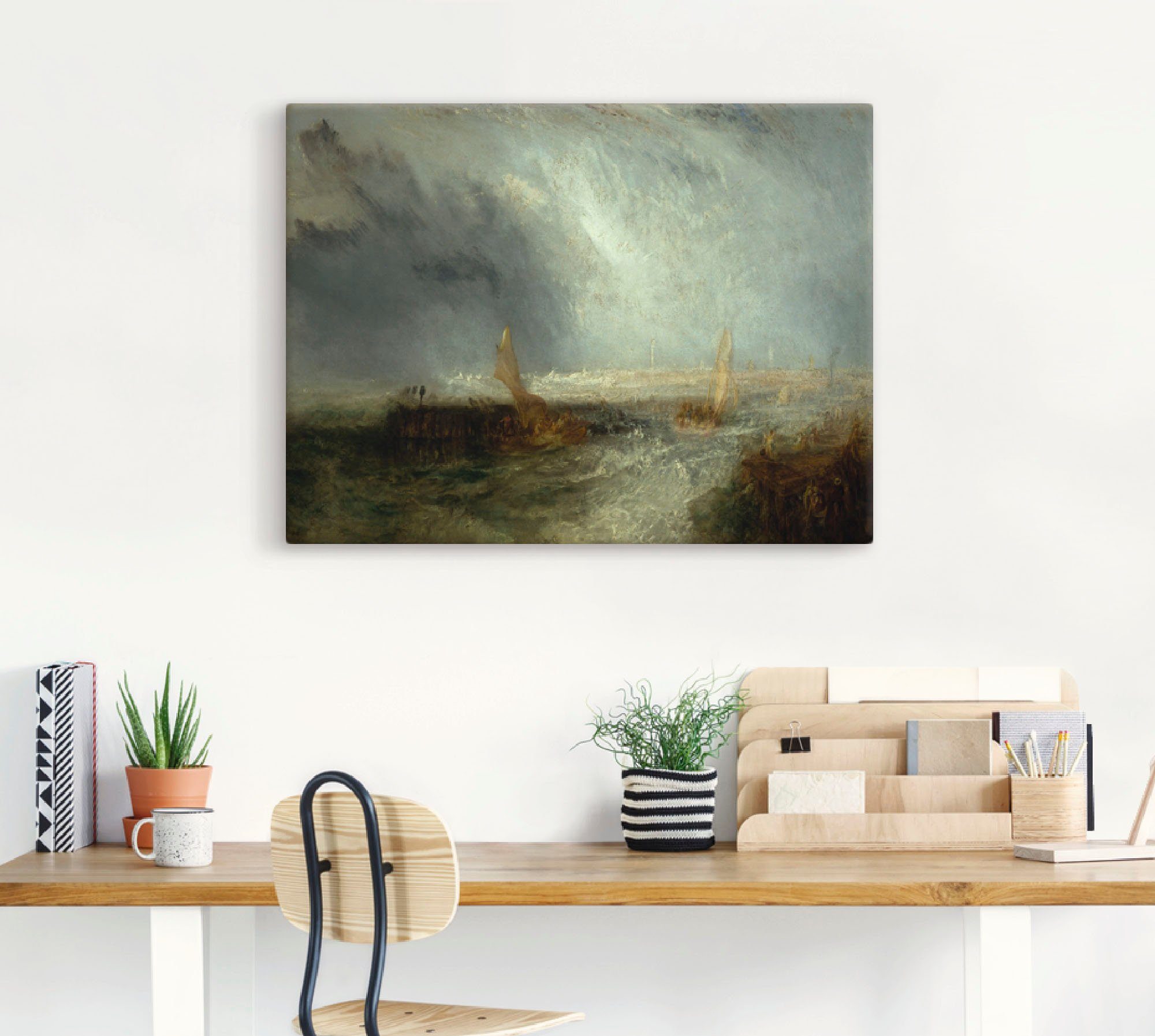 Artland Artprint op linnen Oostende. 1844 gespannen op een spieraam