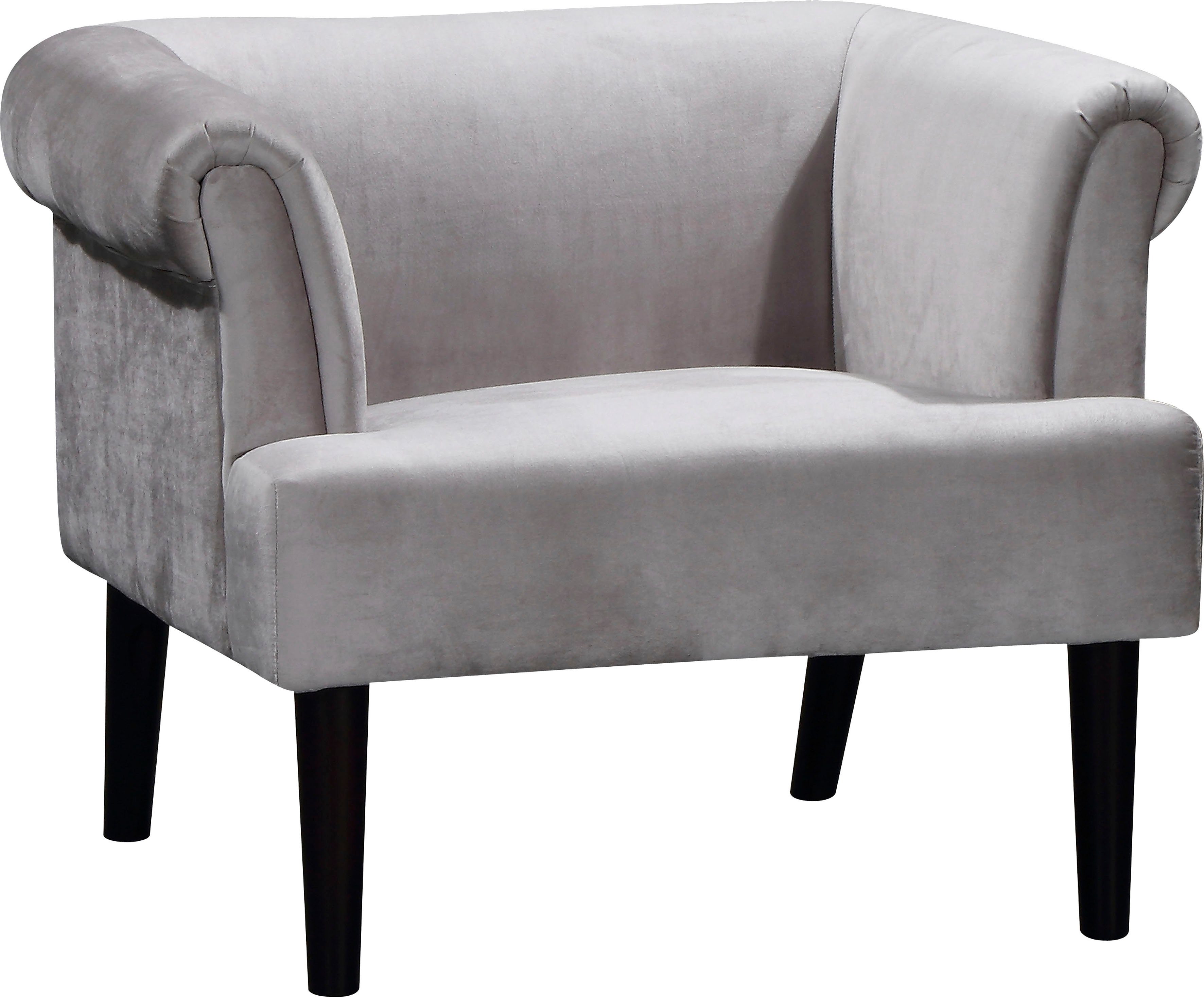 ATLANTIC home collection Fauteuil Charlie Loungestoel met golfvoet