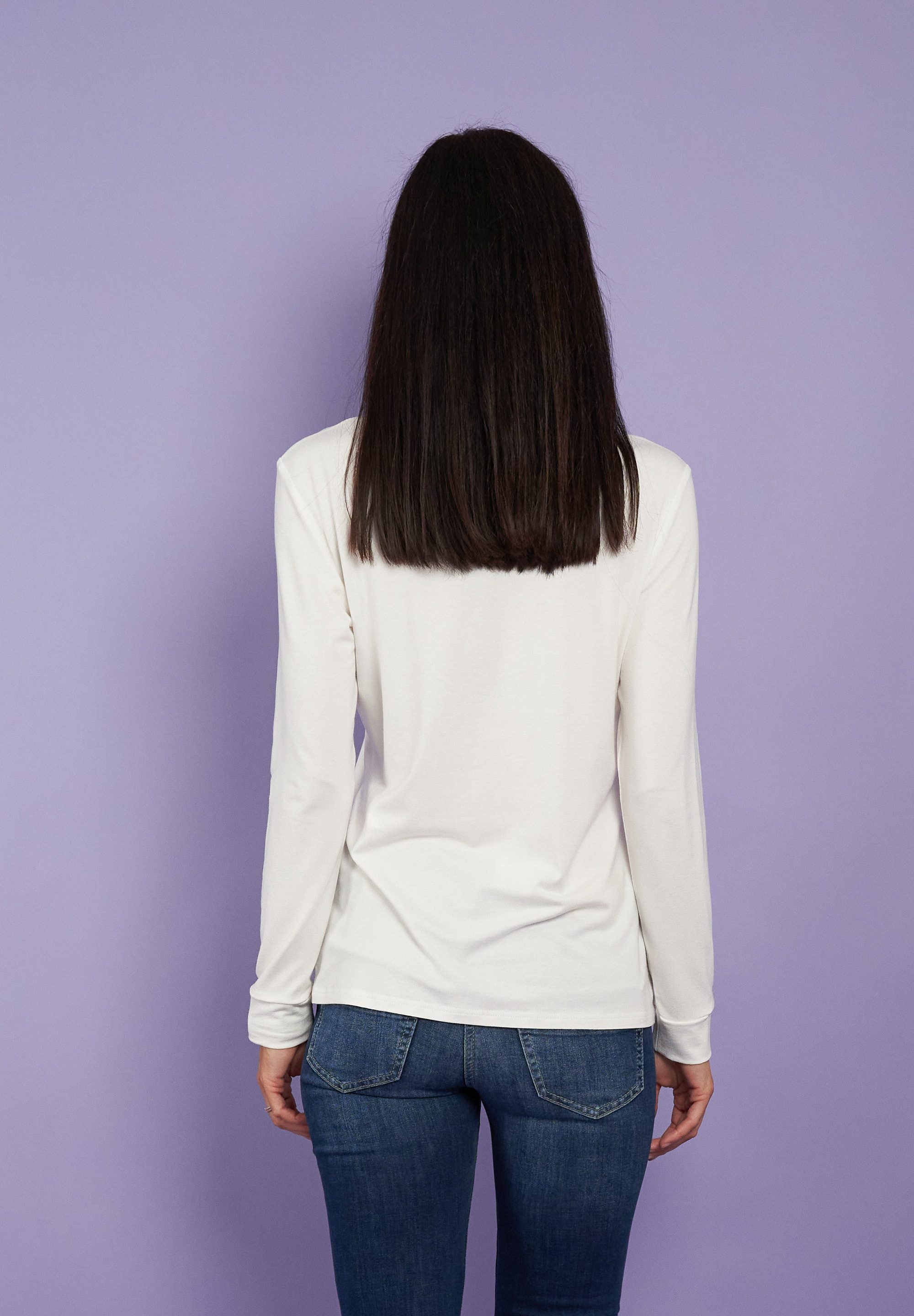 Seidel Moden Shirt met lange mouwen met glitterstenen, made in germany