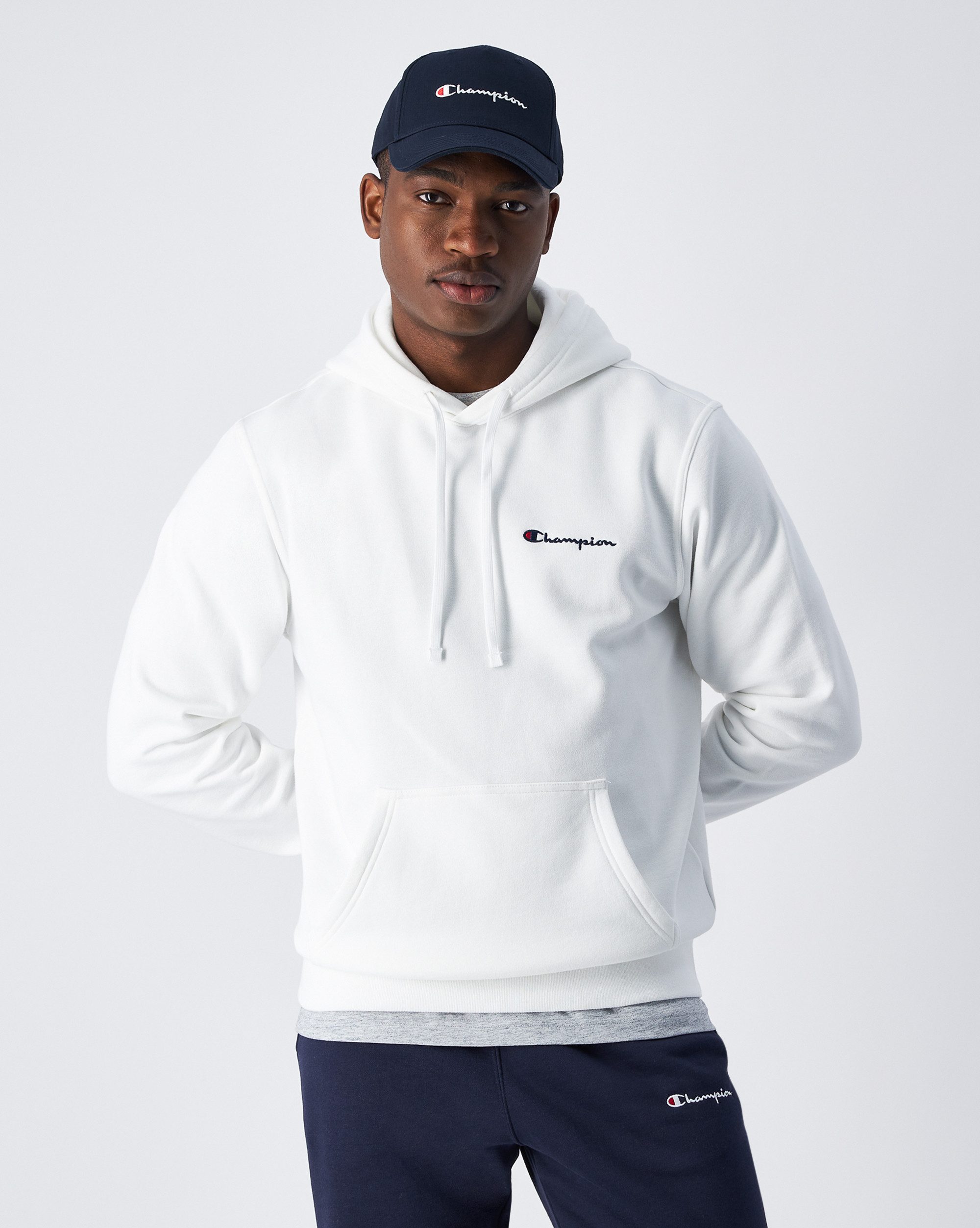 Champion Hoodie HOODED sweatshirt heren hoodies maat S (44/46) wit